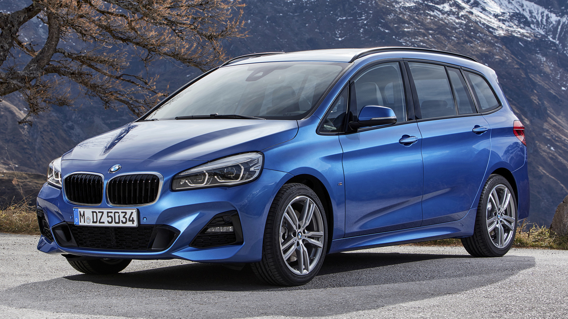 Bmw 220i Gran Tourer M Sport Blue Car Car Compact Mpv Luxury Car 1920x1080