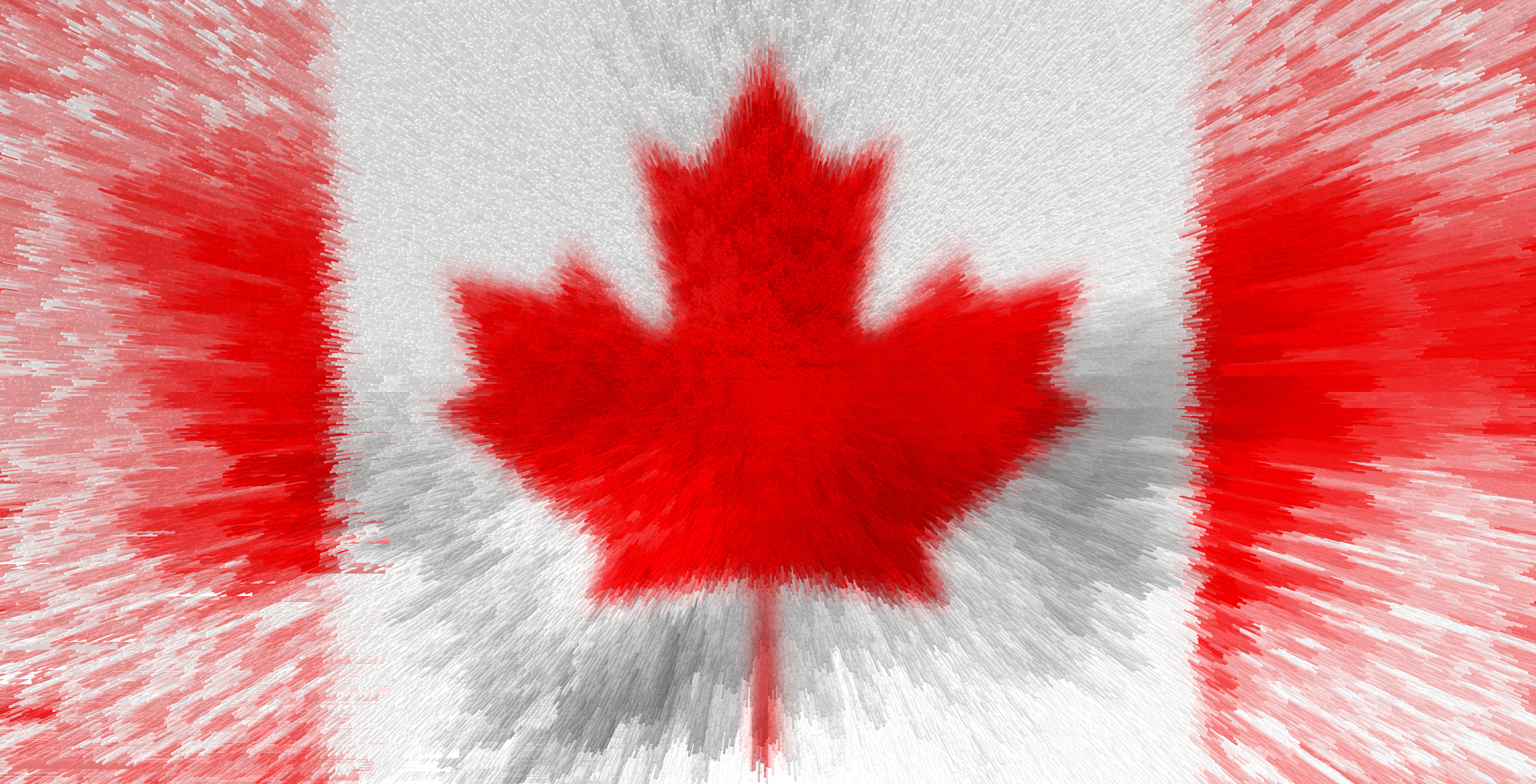 Artistic Canada Flag 2540x1297