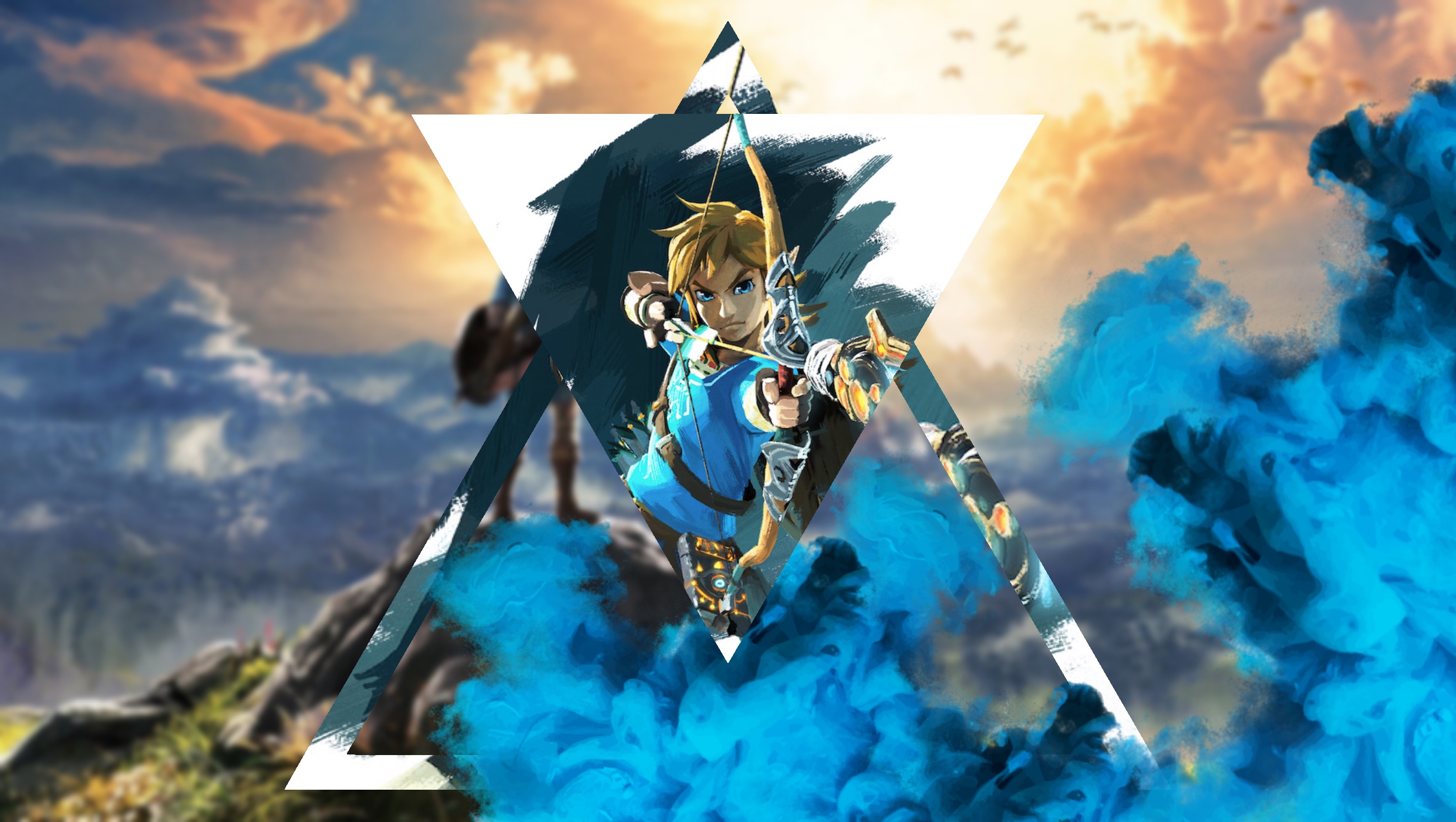 Link Polyscape The Legend Of Zelda 2480x1400