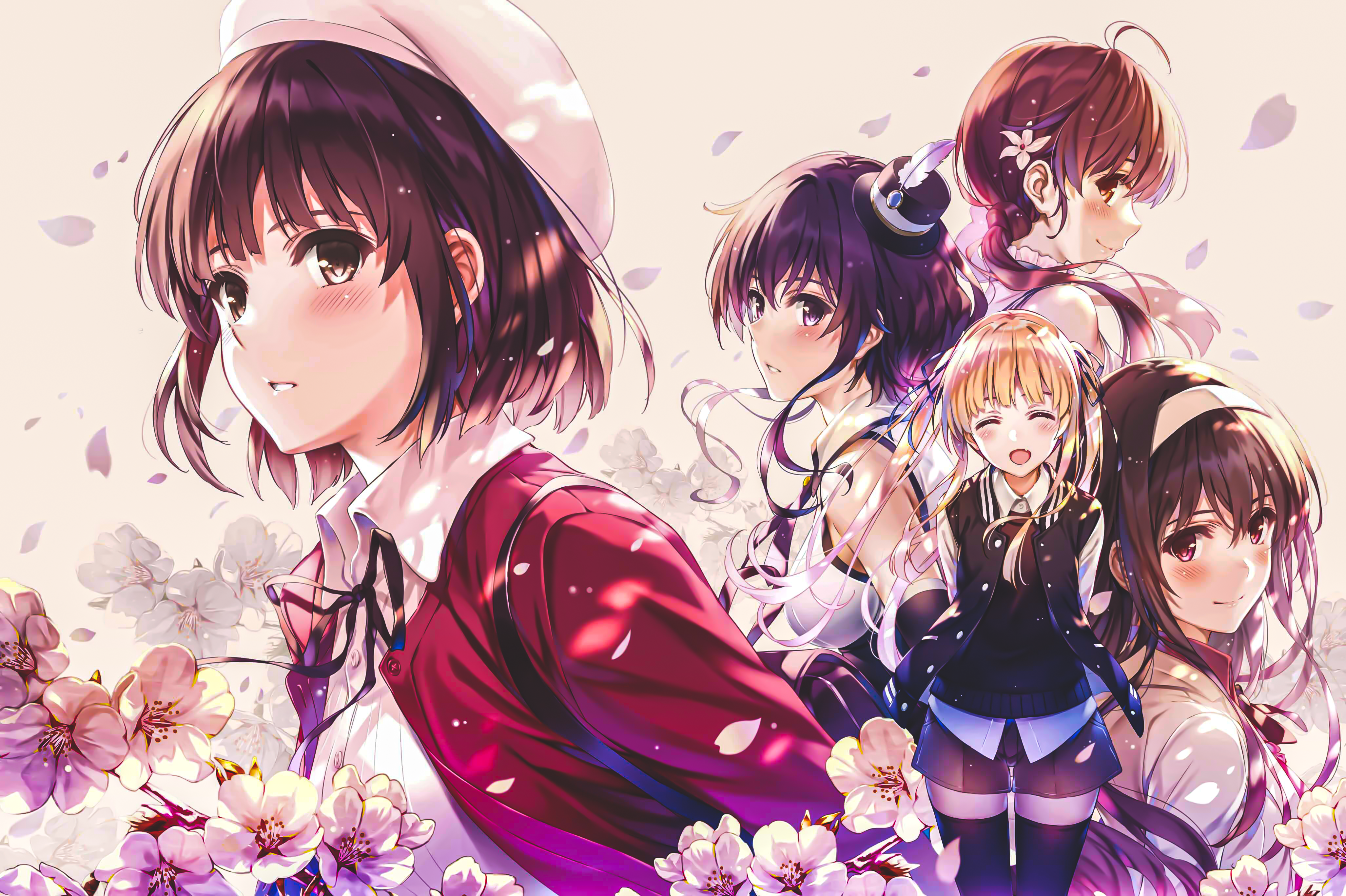 Saekano: How to Raise a Boring Girlfriend Anime Manga Desktop , Anime  transparent background PNG clipart | HiClipart