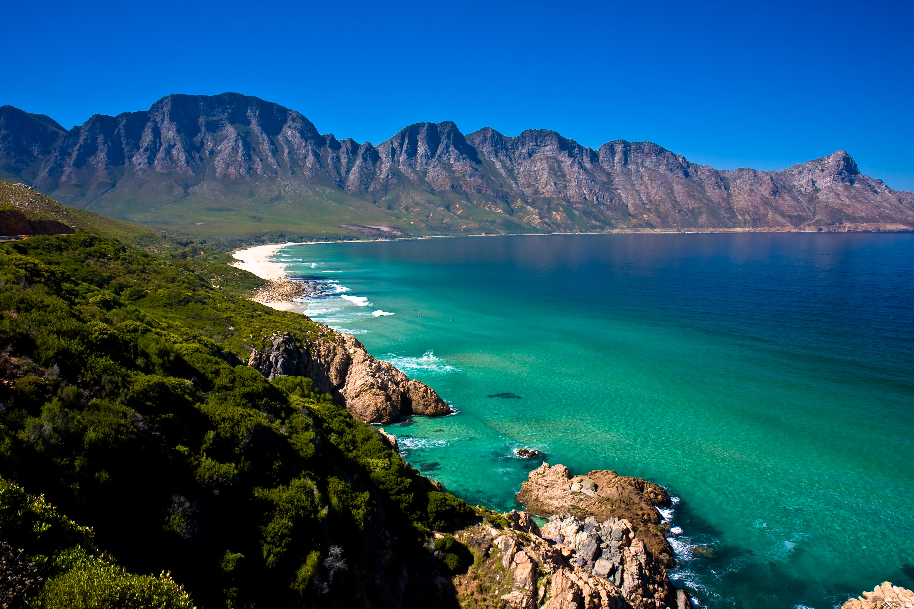 Coastline Nature Ocean Rock South Africa 3835x2557
