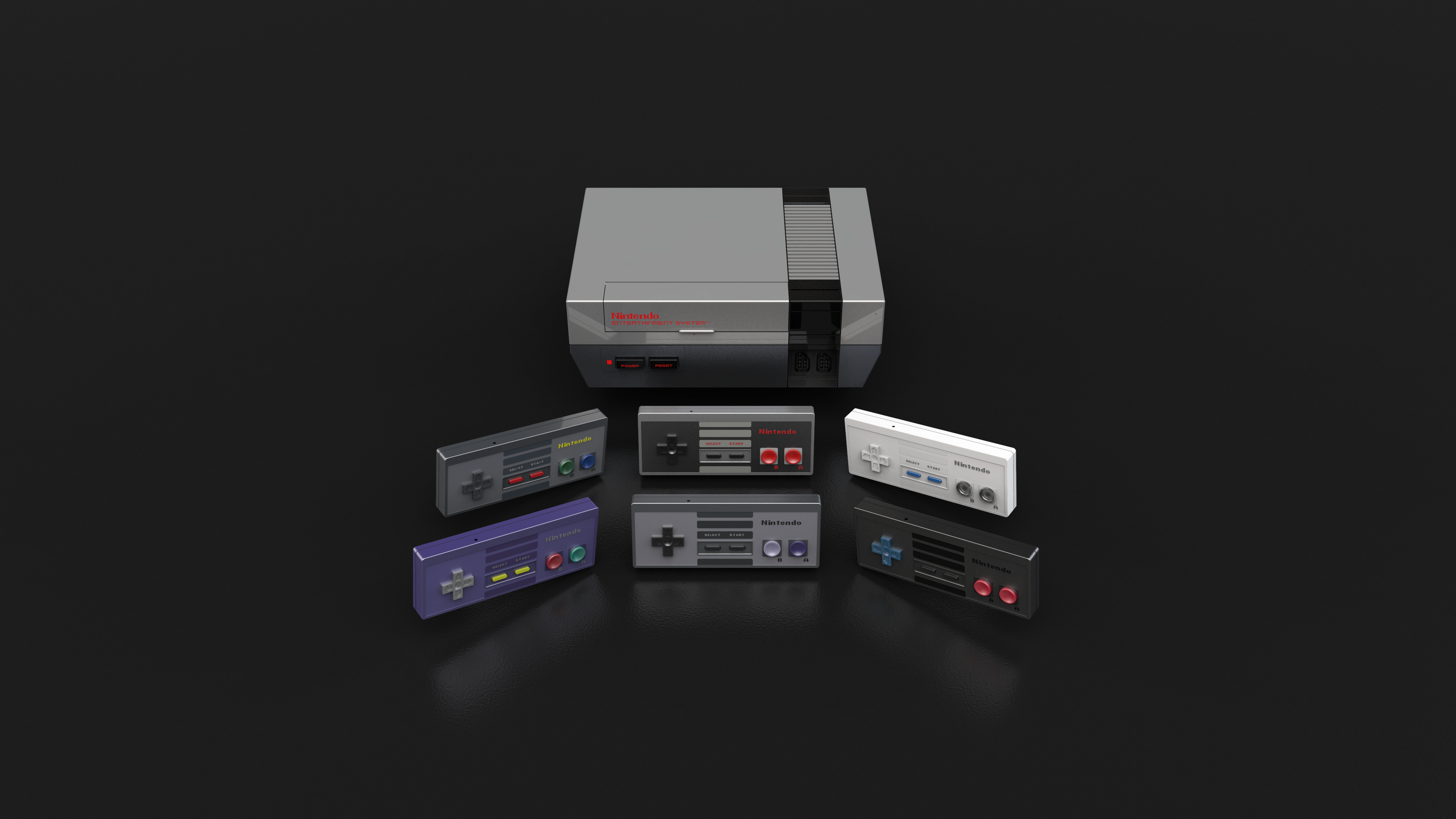 Console Controller Nintendo Nintendo Entertainment System 3840x2160