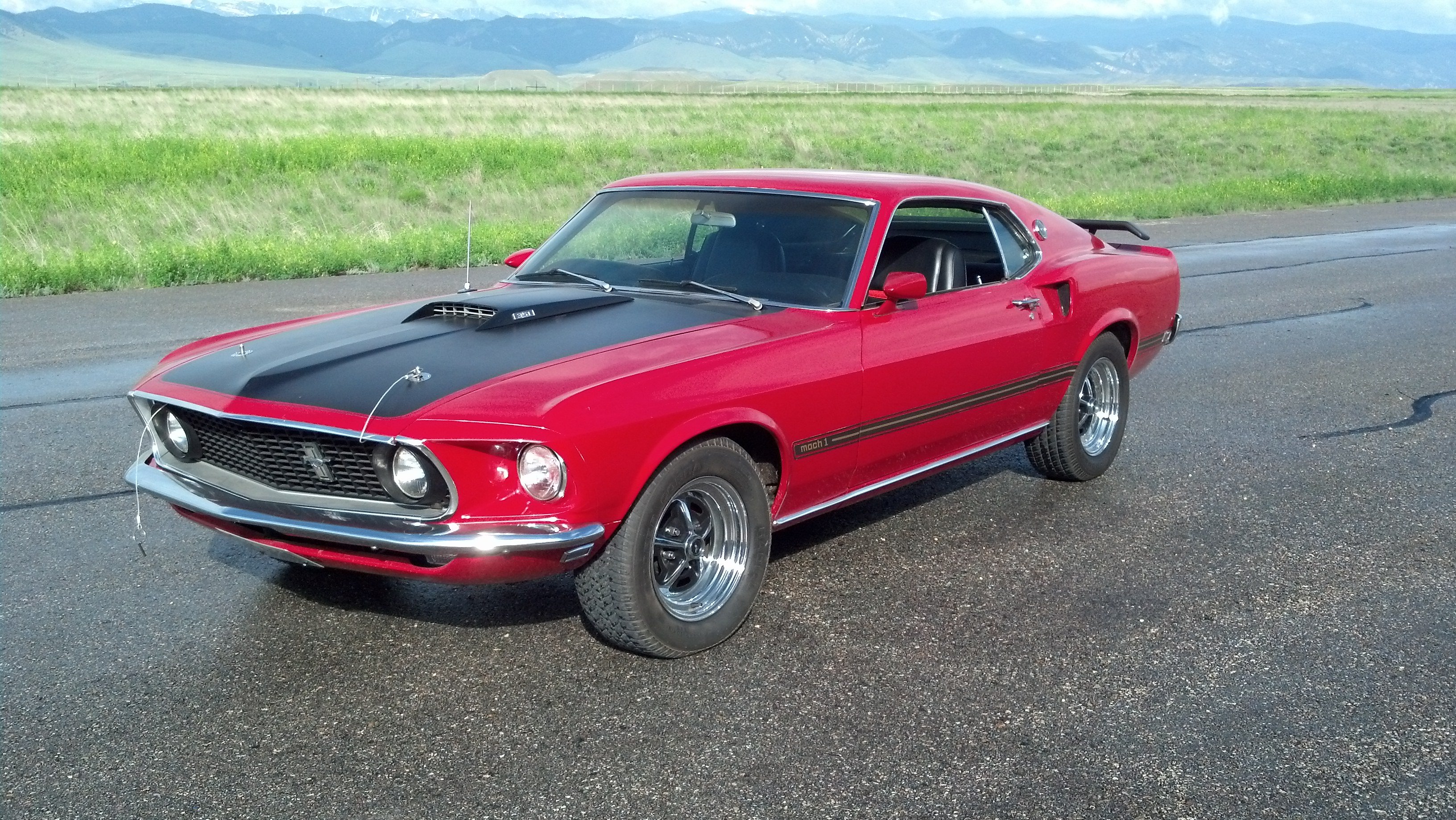 Car Fastback Ford Mustang Mach 1 Muscle Car Red Car 3264x1840