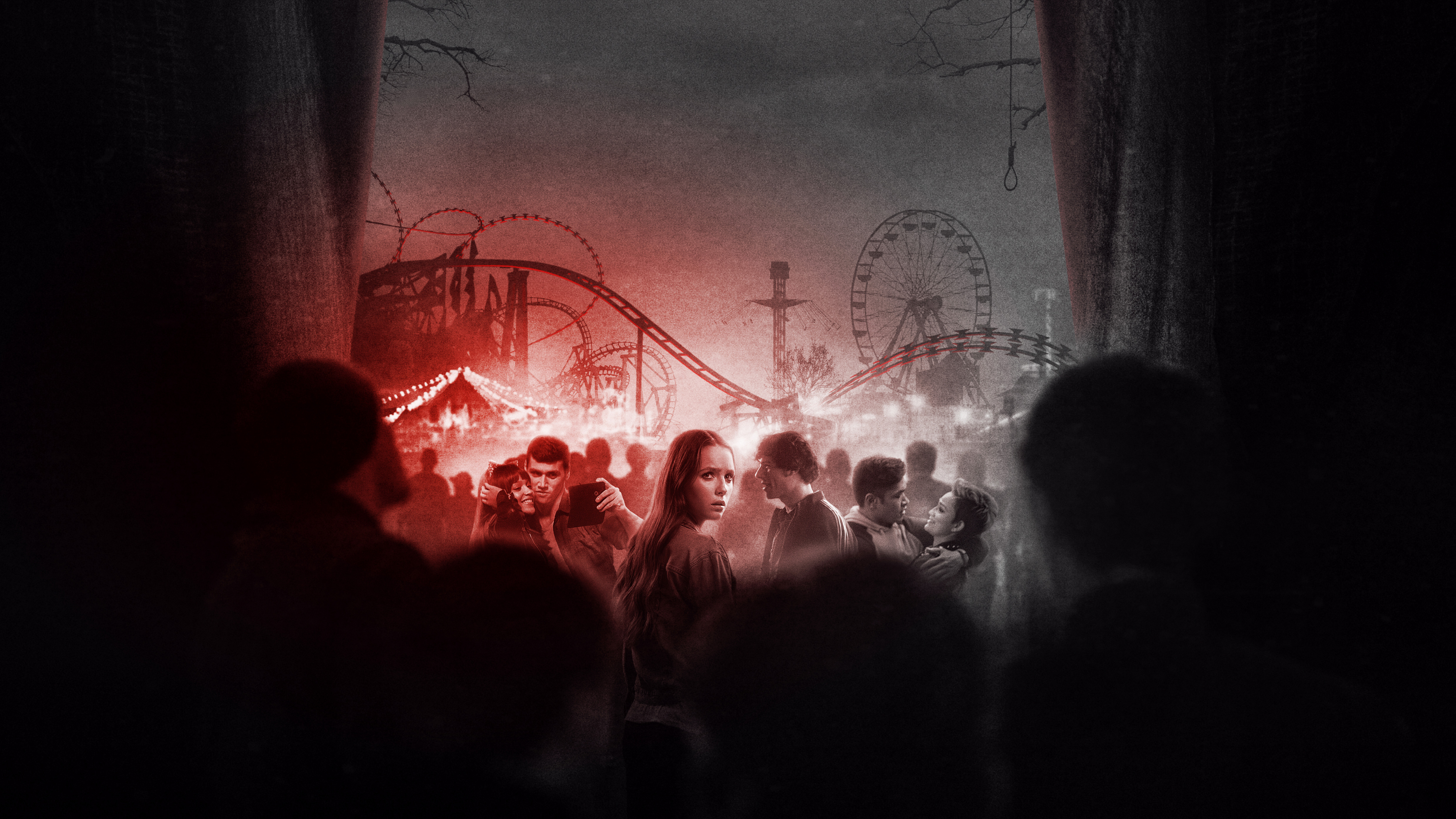 Ferris Wheel Hell Fest Horror Movie Roller Coaster Scary 4950x2785