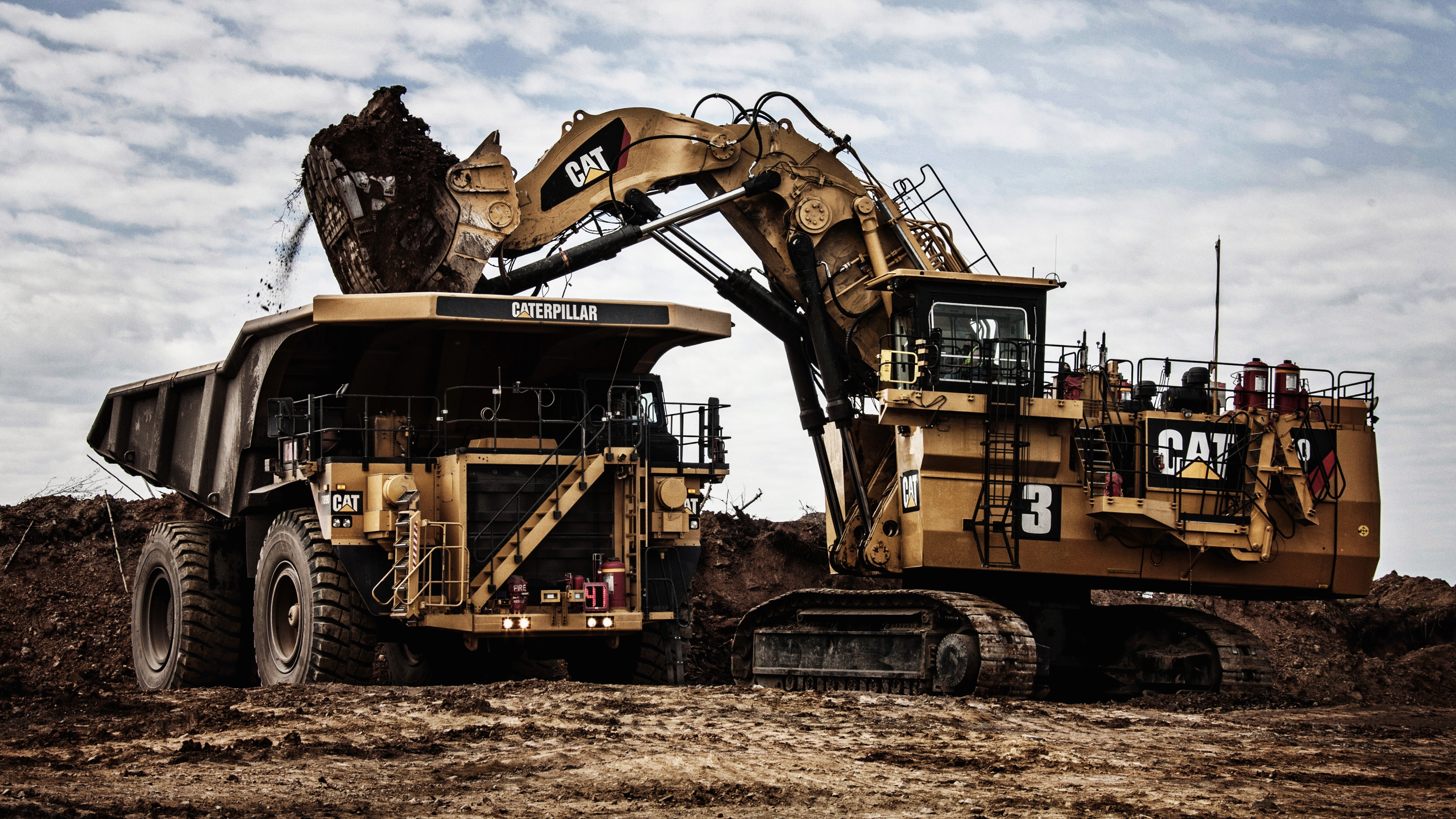 Caterpillar 789d Dump Truck Excavator 4080x2295