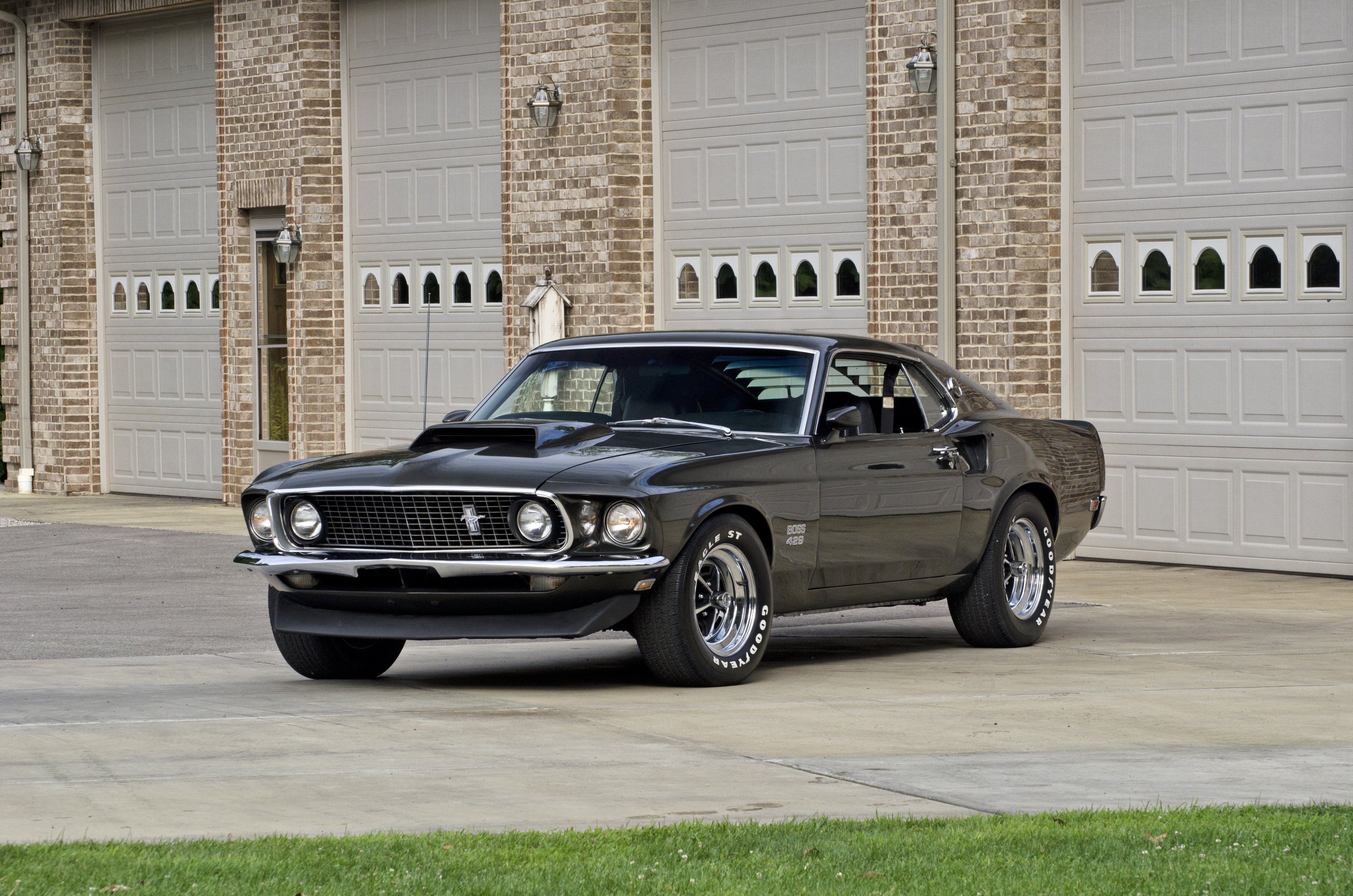 Black Car Car Fastback Ford Mustang Boss 429 Muscle Car 4200x2782