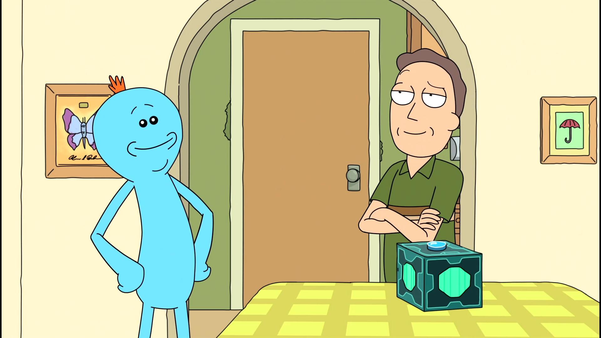 Jerry Smith Mr Meeseeks Rick And Morty Rick And Morty 1920x1080