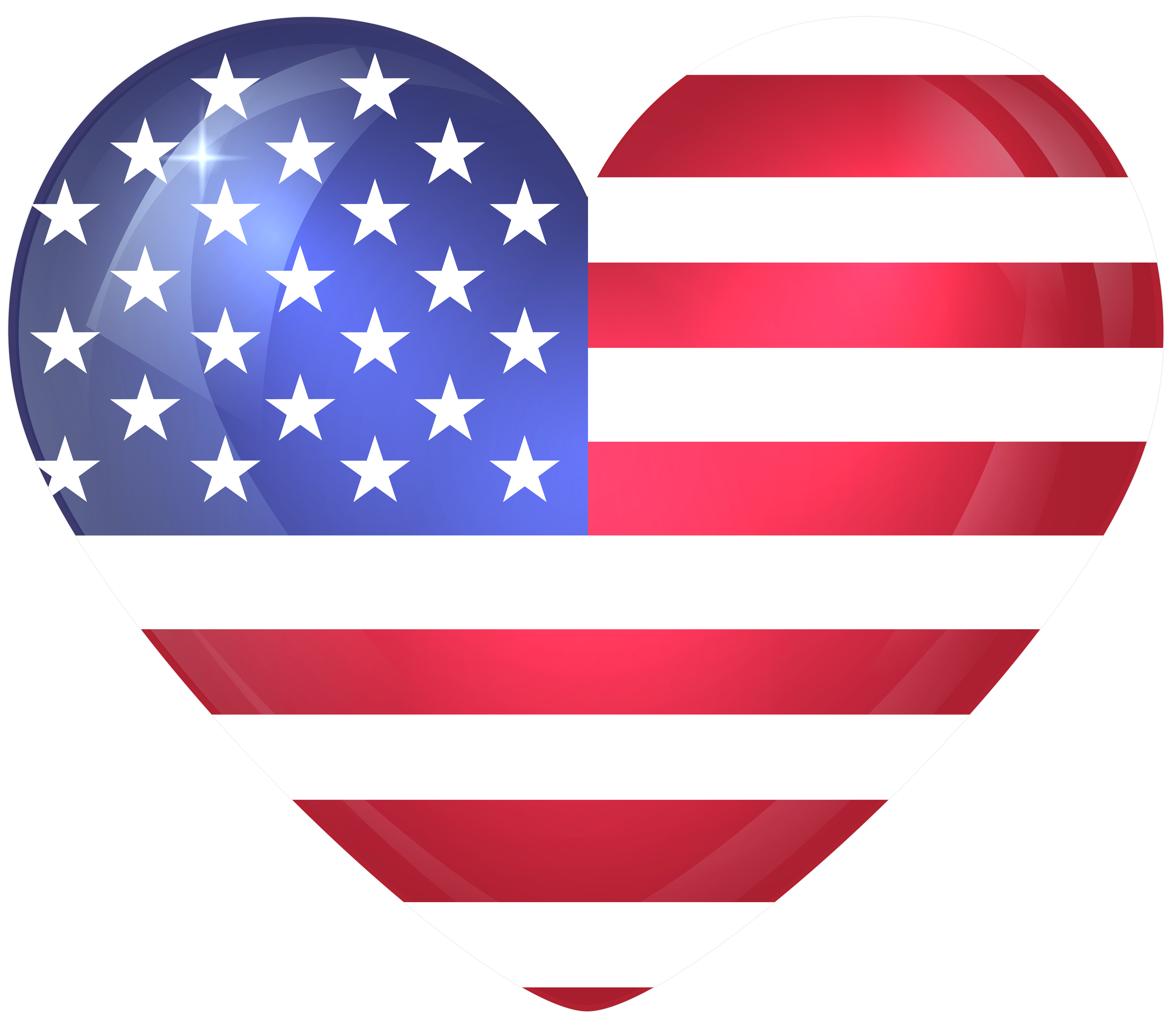 American Flag Flag Heart 6000x5216