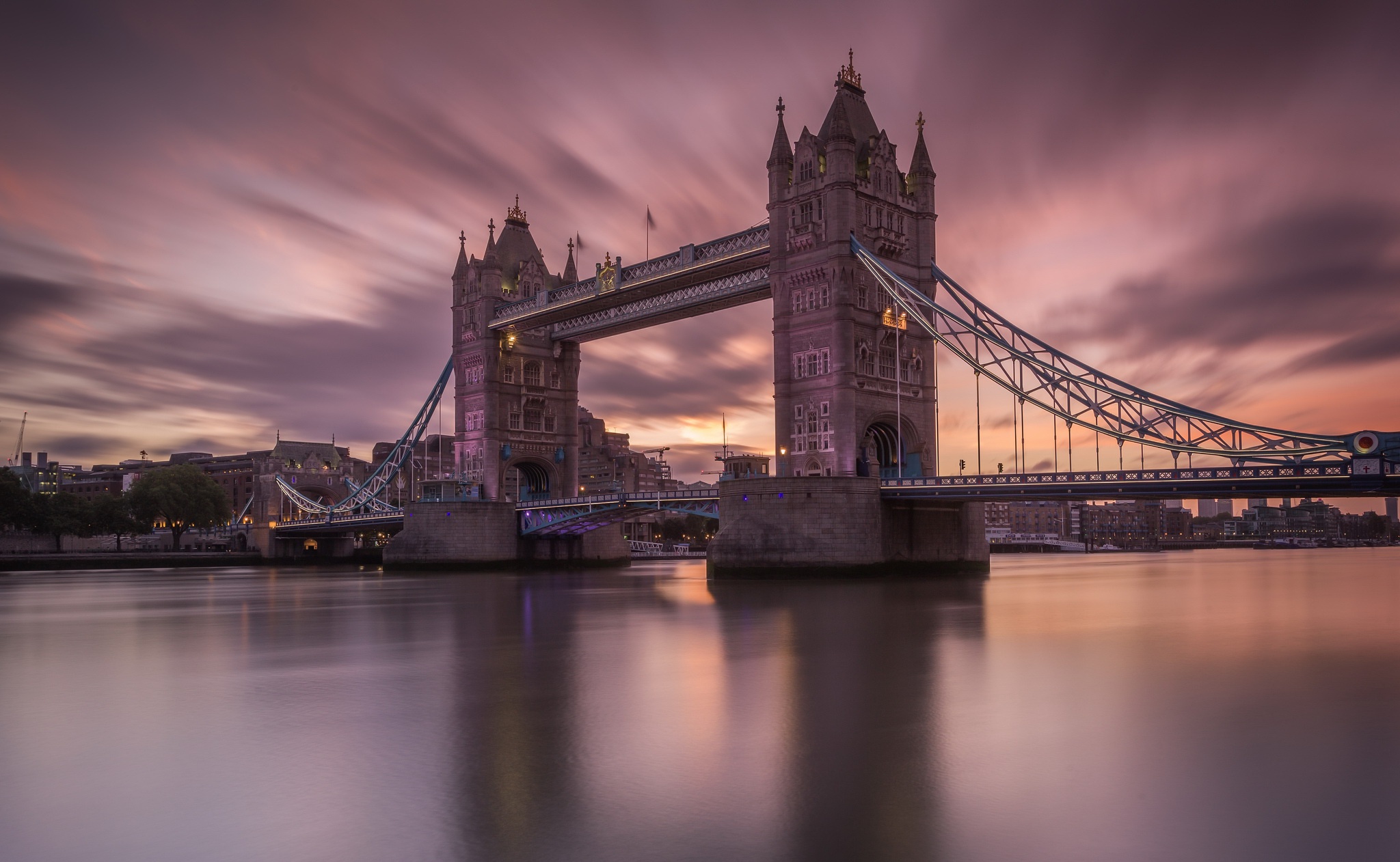 Bridge London Thames Tower Bridge 2048x1262