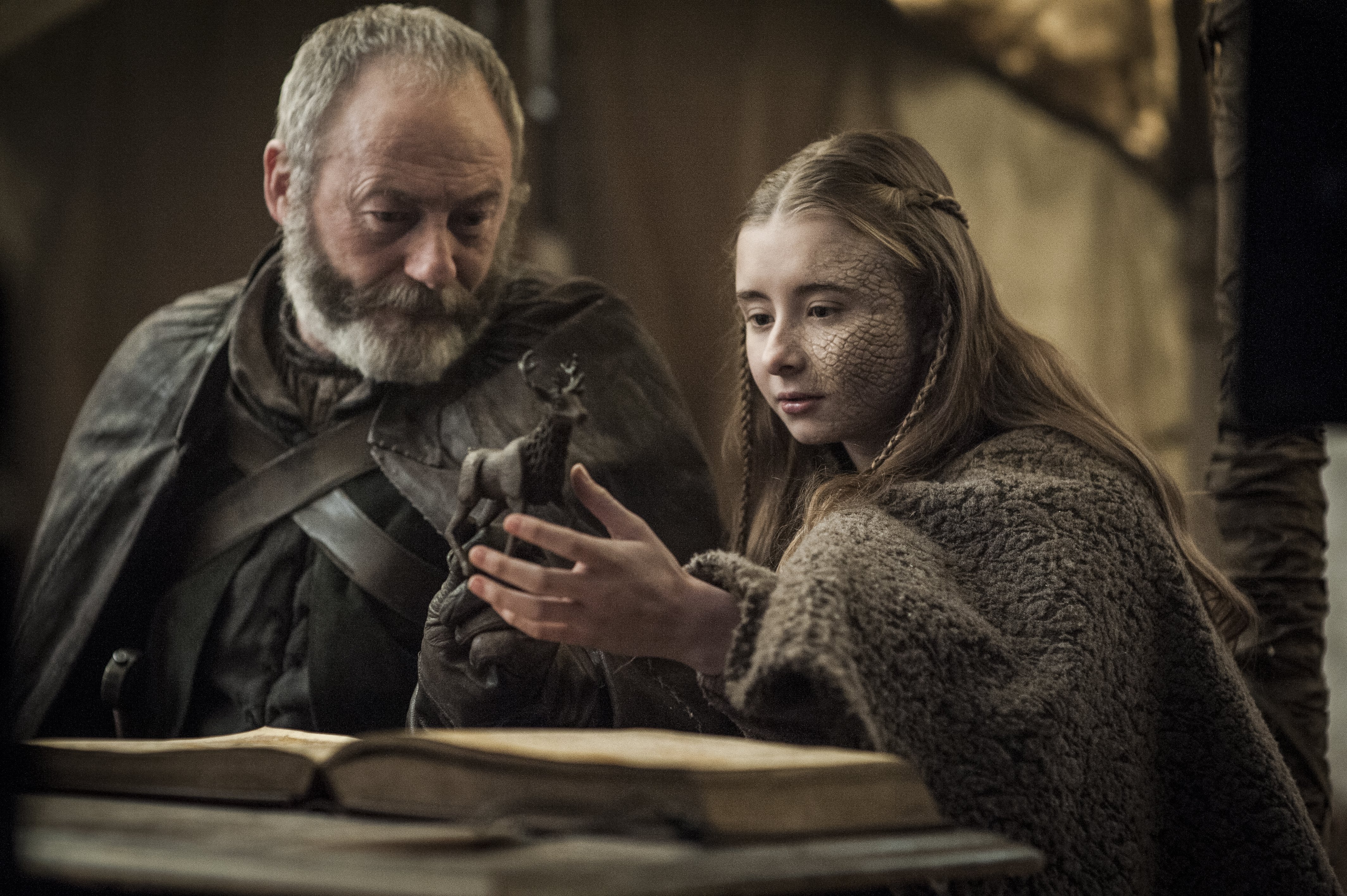 Davos Seaworth Liam Cunningham Shireen Baratheon 4256x2832