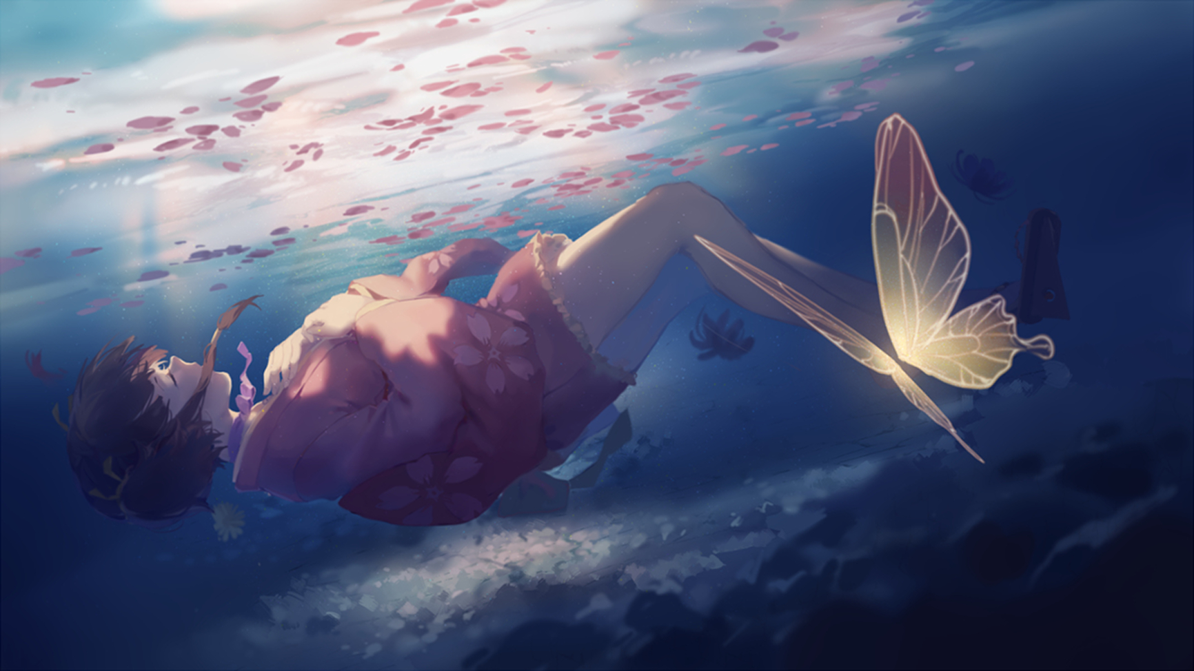 Butterfly Mumei Kabaneri Of The Iron Fortress Short Hair Water 1732x974