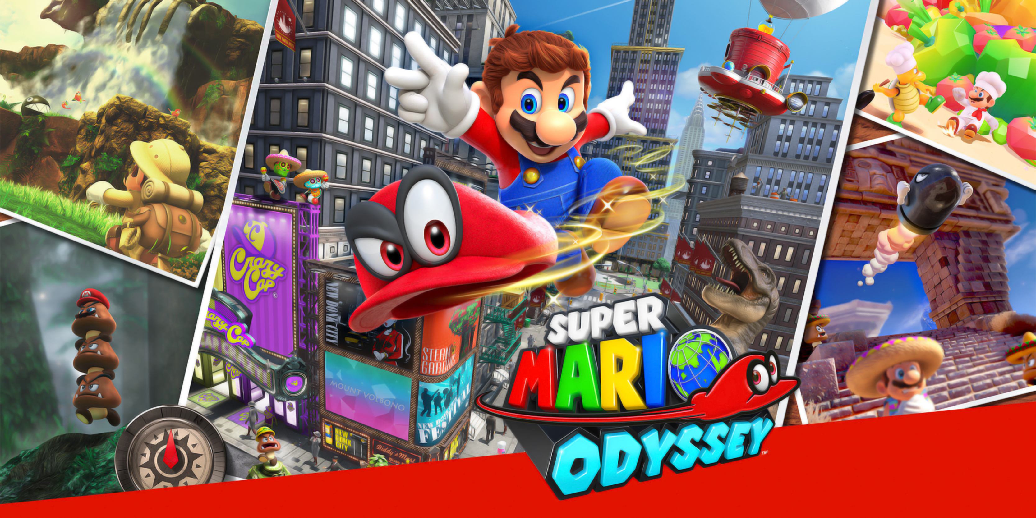 Mario Super Mario Super Mario Odyssey 3333x1667