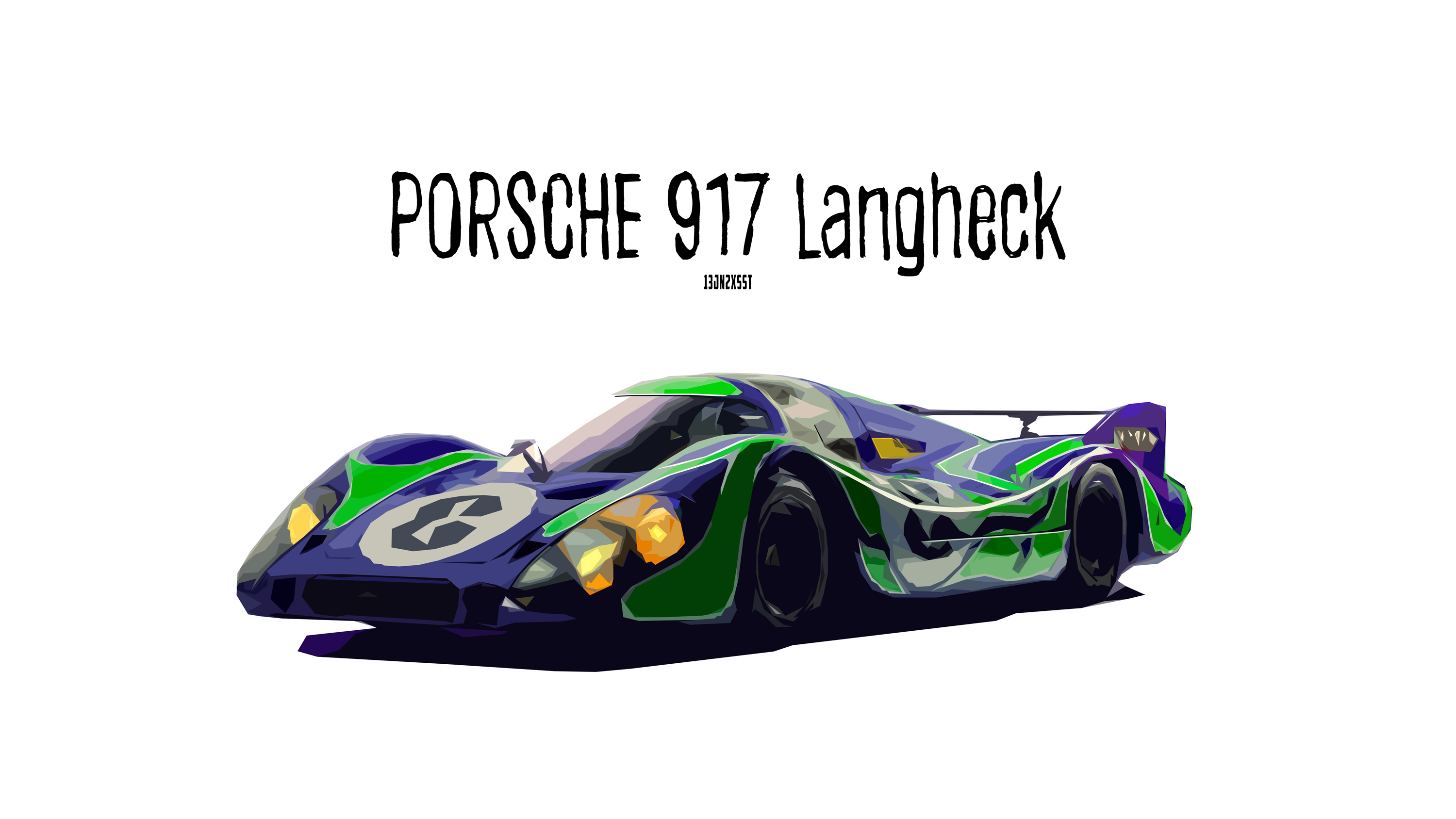 Artistic Car Digital Art Porsche Race Car Sport Car 3000x1688