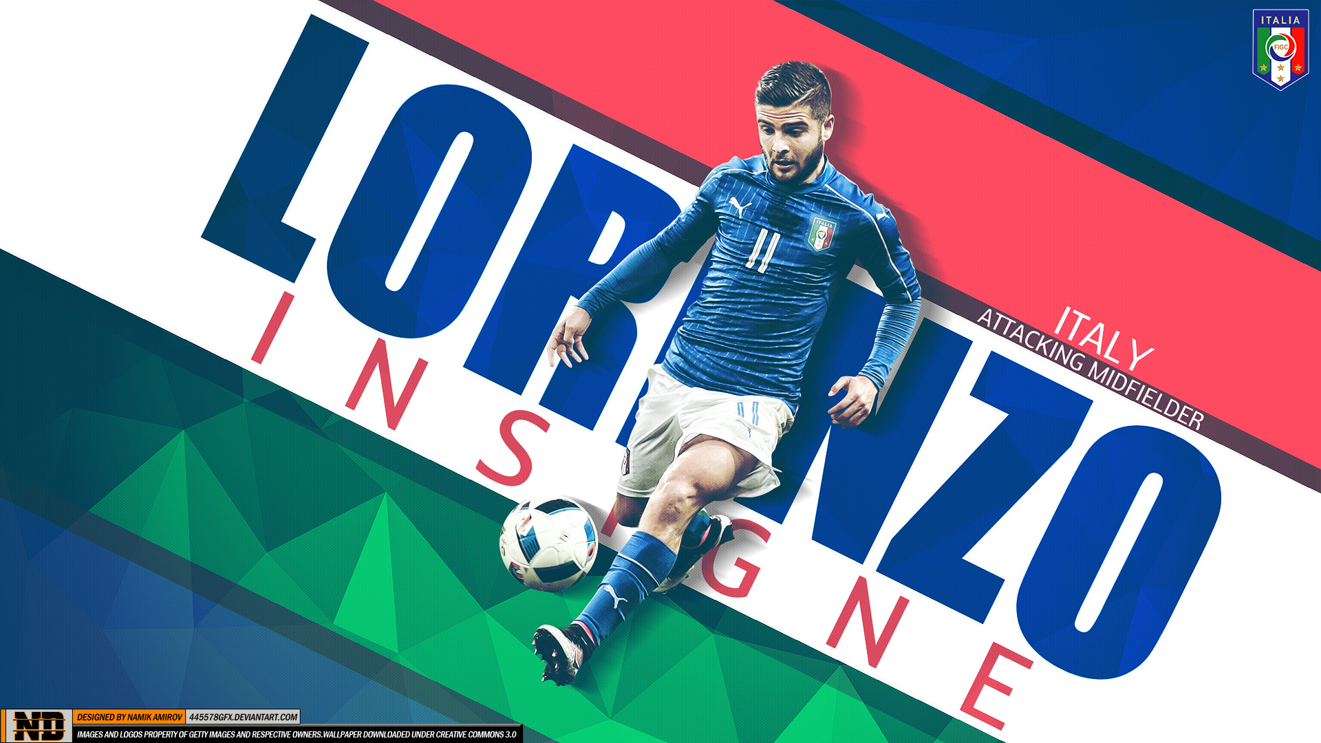 Italian Lorenzo Insigne Soccer 1920x1080