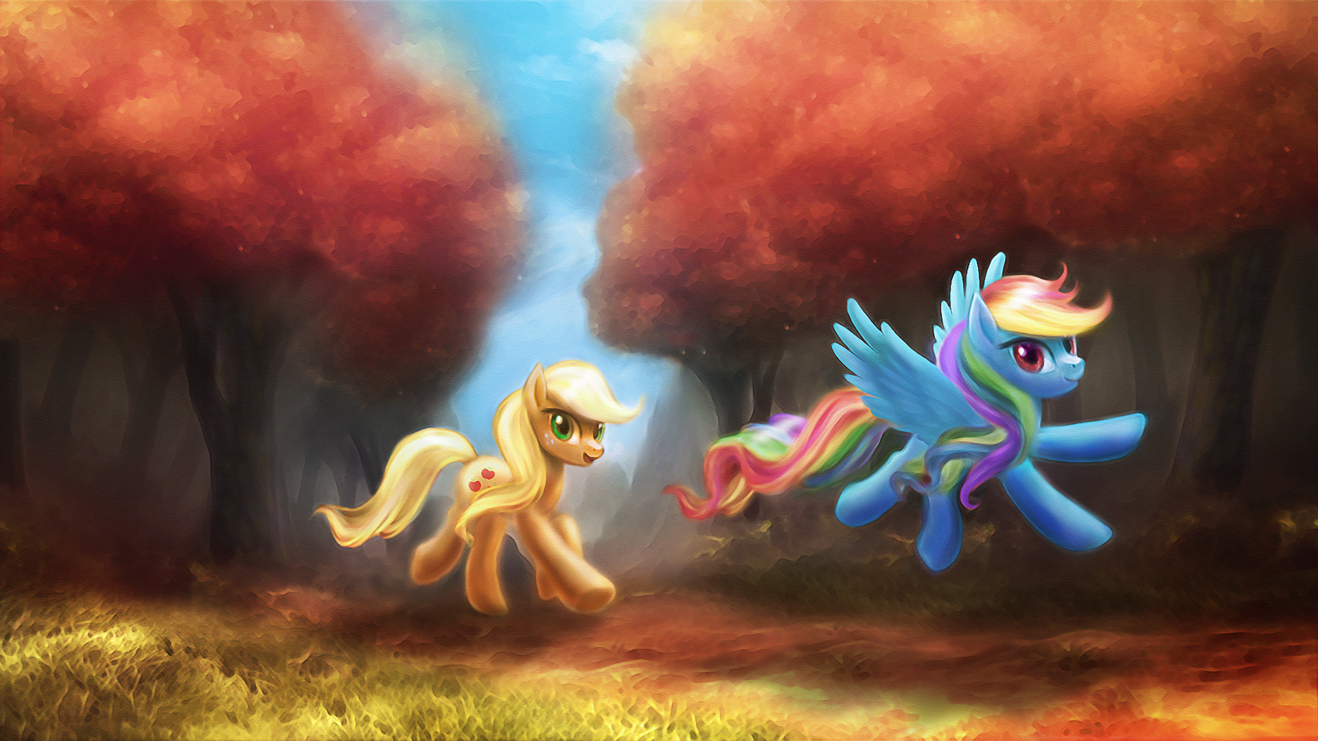 Applejack My Little Pony Rainbow Dash 1920x1080