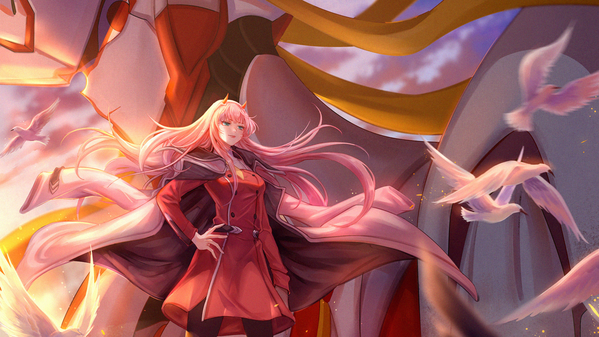 Darling In The Franxx Strelizia Darling In The Franxx Zero Two Darling In The Franxx 1920x1080