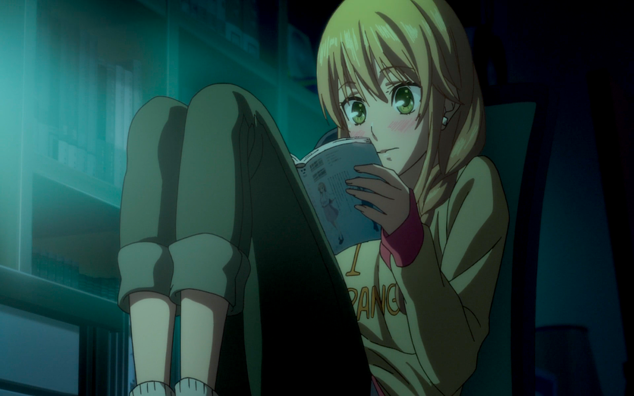 Citrus Anime Manga Reading Yuzu Aihara 2560x1600