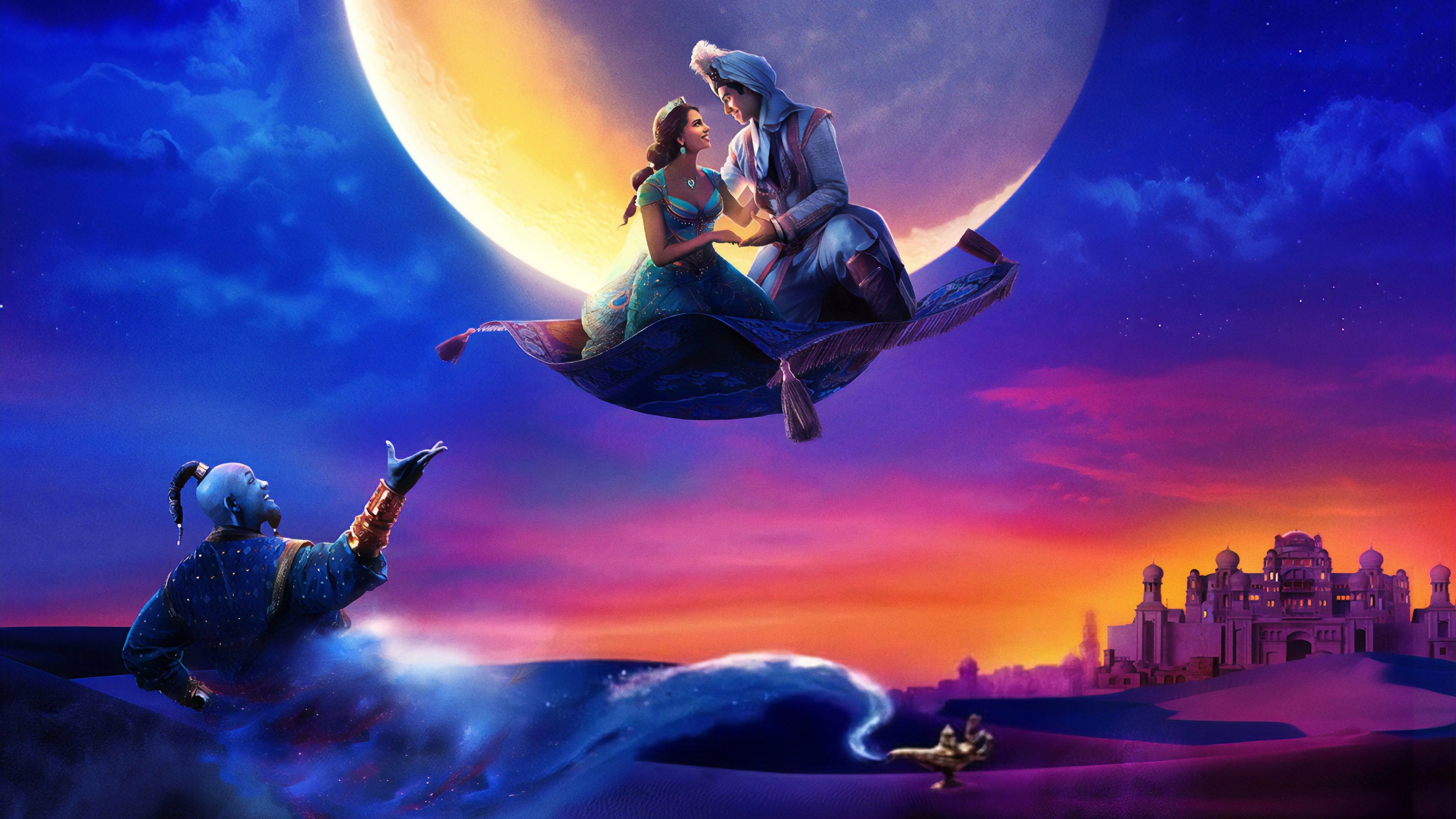 Aladdin 2019 Princess Jasmine Will Smith 5323x2994