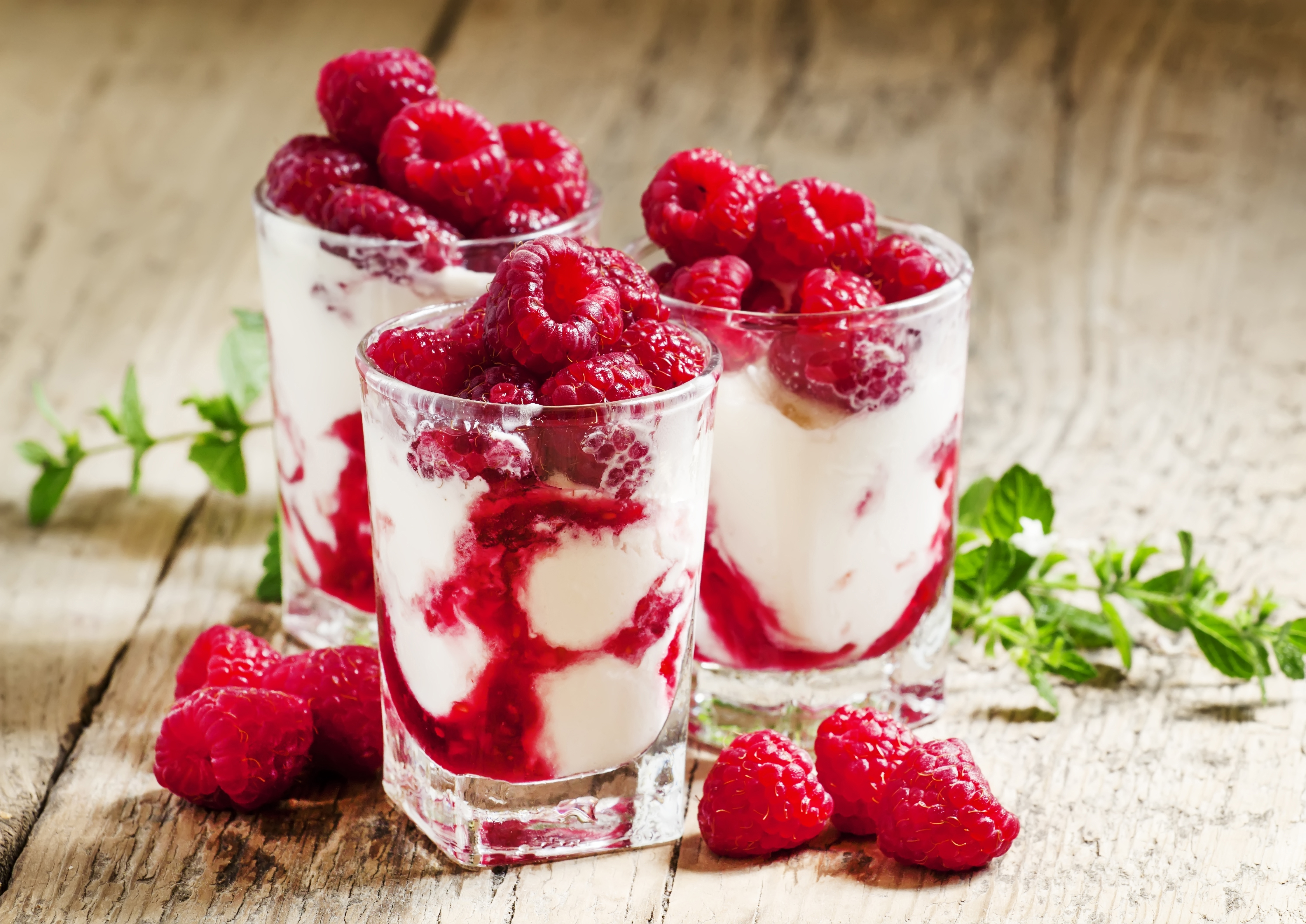 Berry Dessert Fruit Raspberry Yogurt 4476x3168