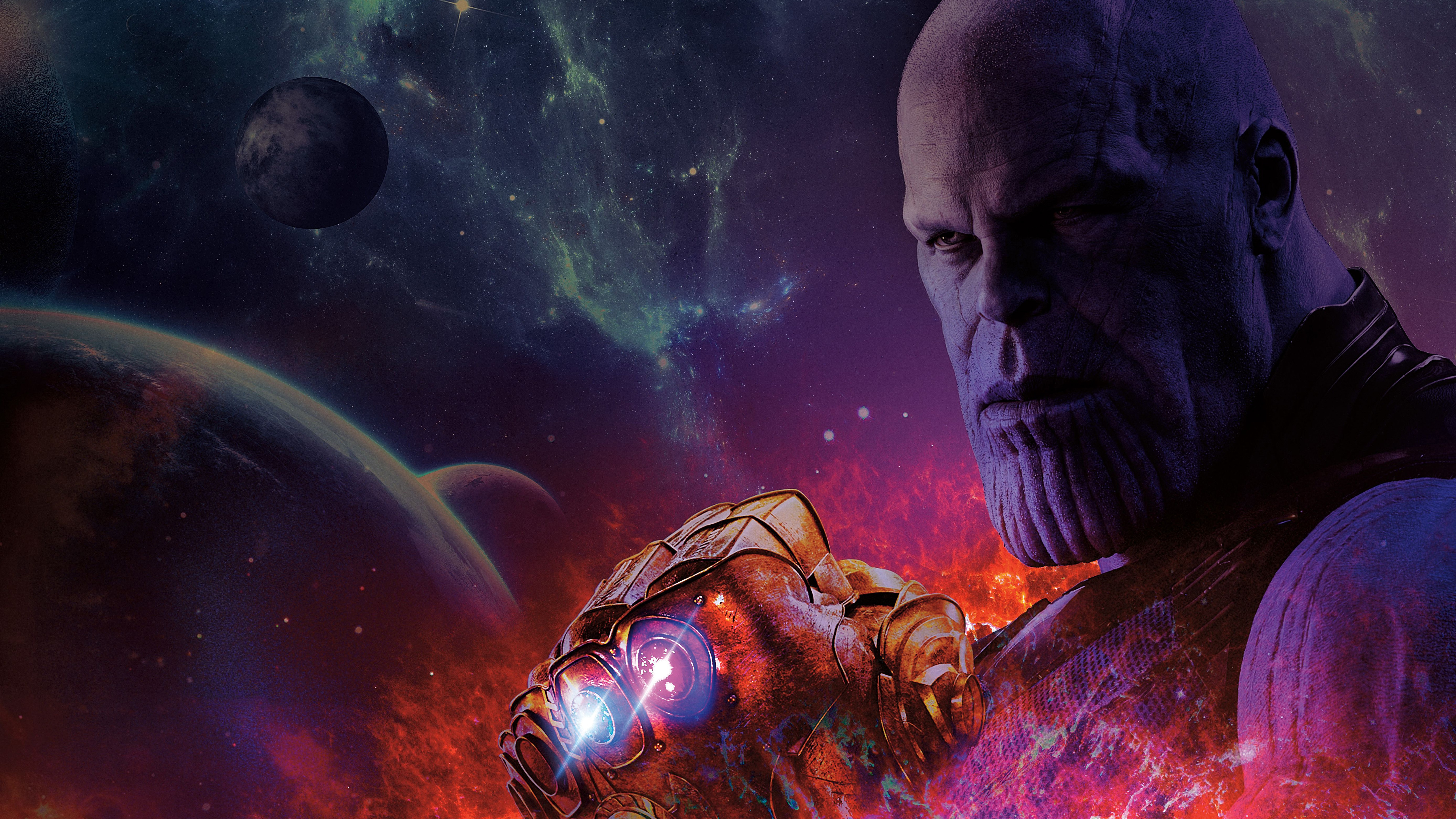 Avengers Infinity War Infinity Gauntlet Josh Brolin Thanos 7680x4320