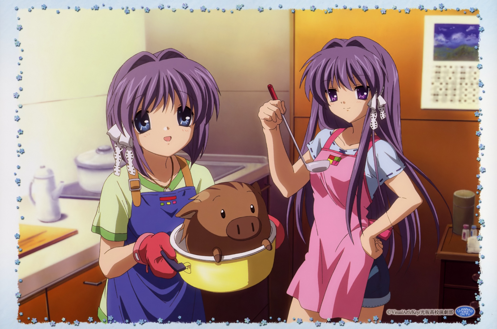 Botan Clannad Kyou Fujibayashi Ryou Fujibayashi 2000x1325