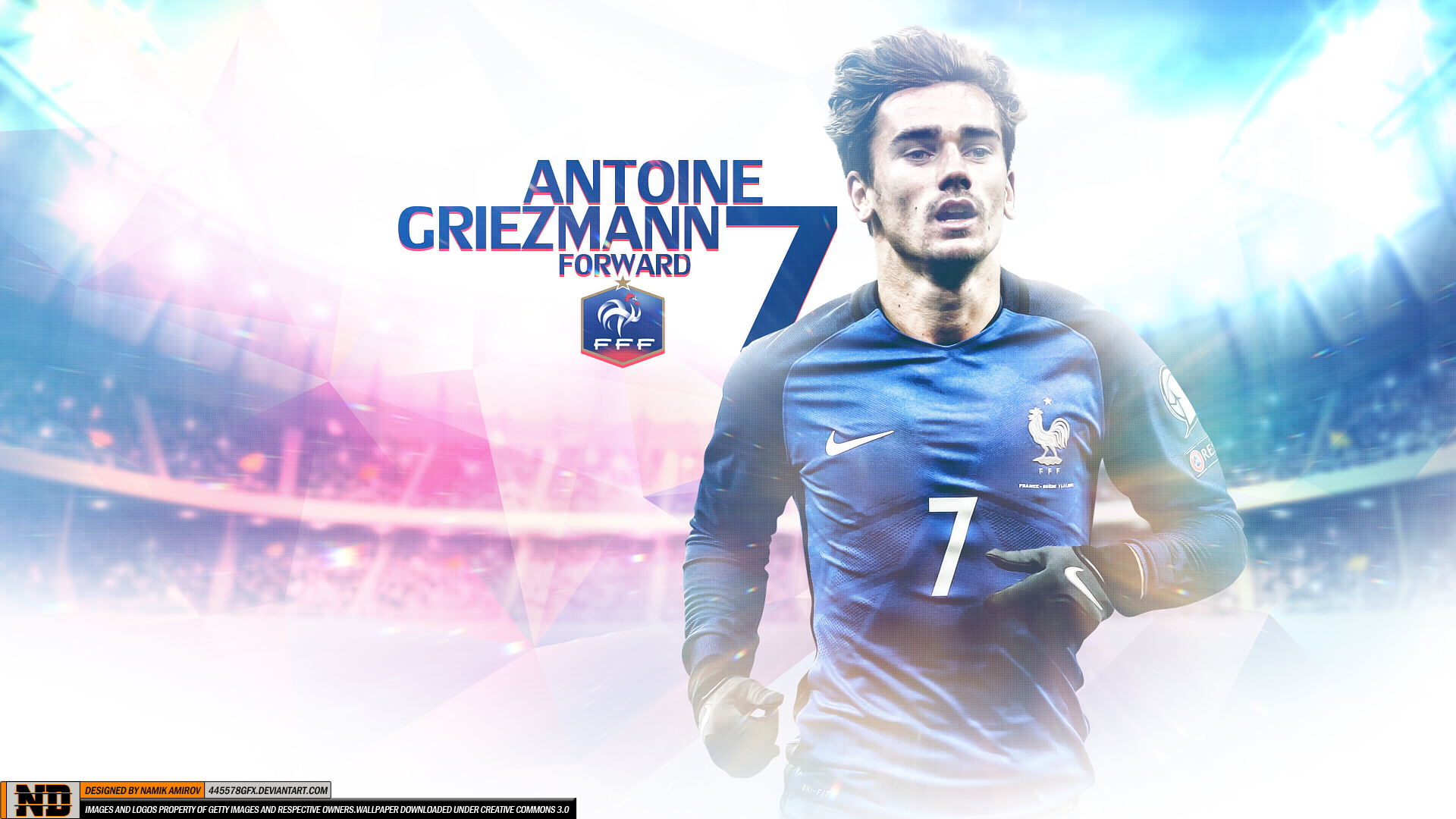 Antoine Griezmann French Soccer 1920x1080