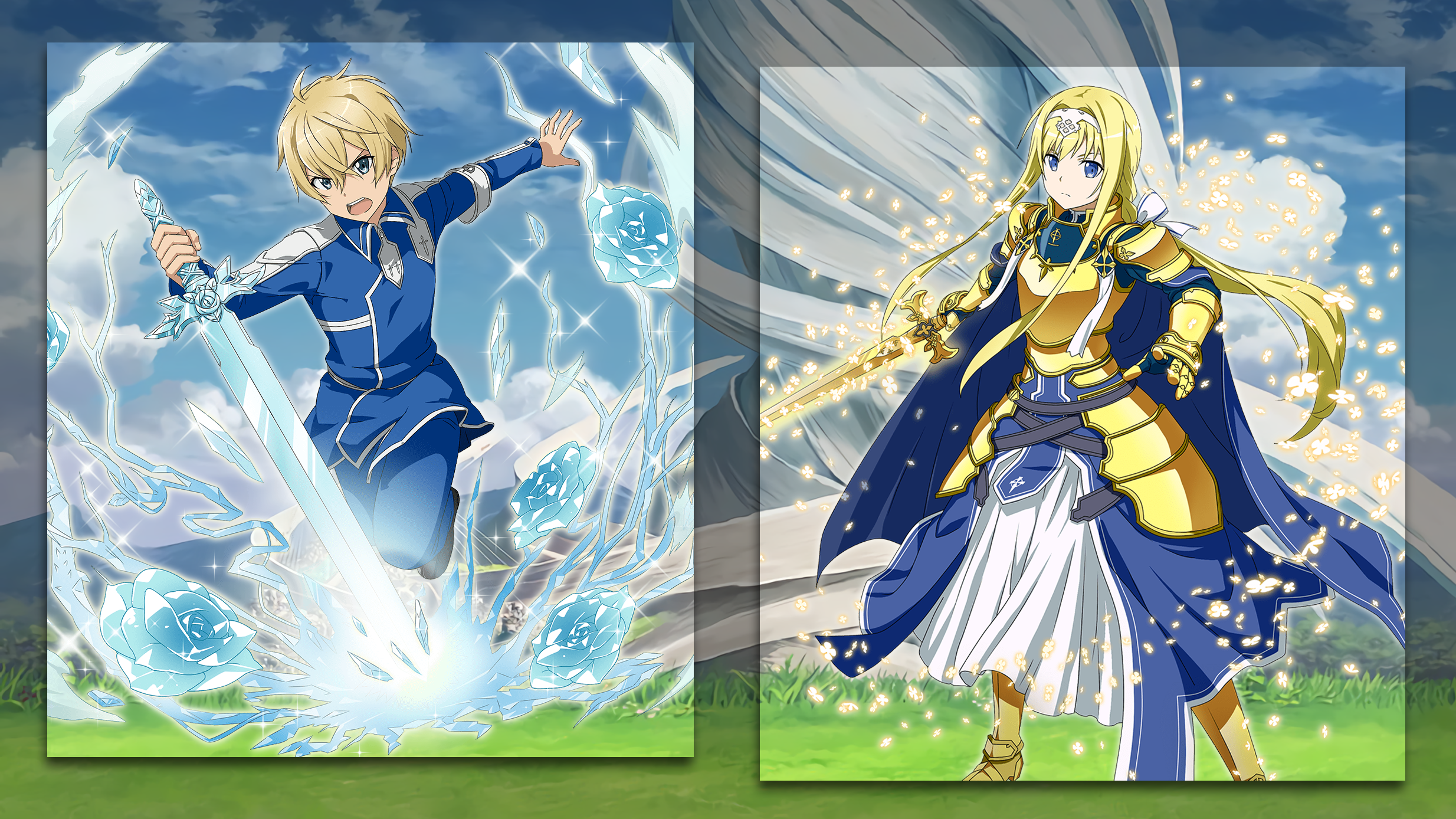 Blonde Blue Eyes Girl Long Hair Sword Art Online Sword Art Online Memory Defrag Woman Warrior 2468x1388