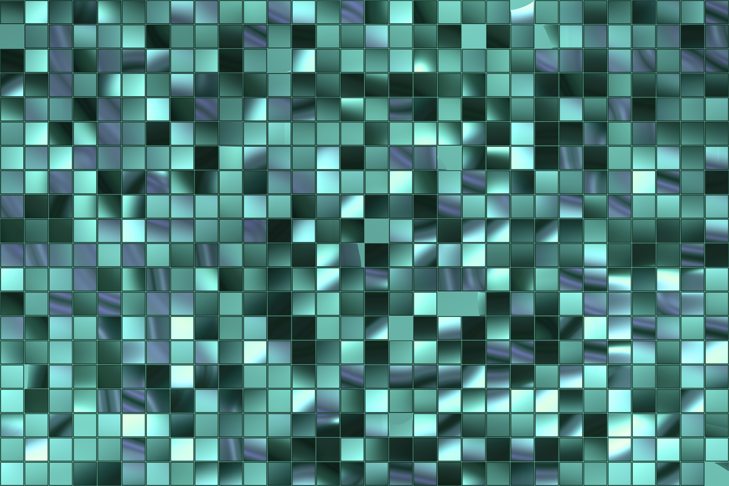Artistic Geometry Pattern Square Teal 3000x2000