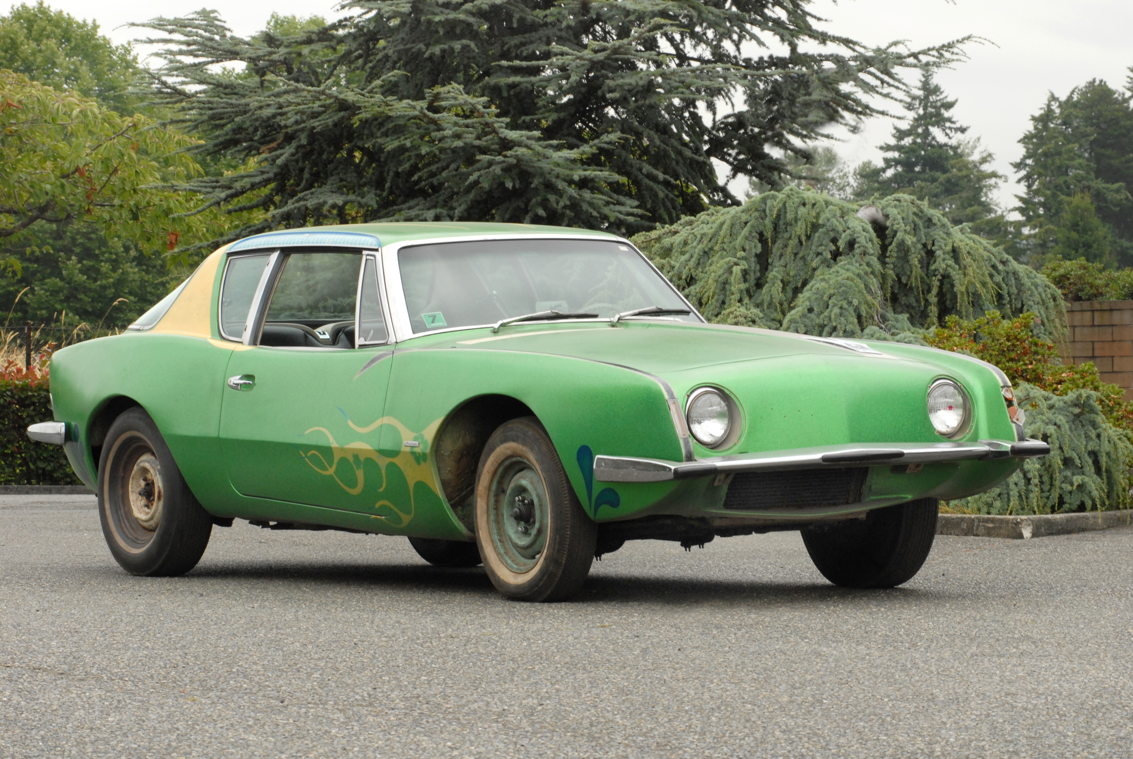 Car Coupe Green Car Old Car Studebaker Avanti Vintage Car 3872x2592