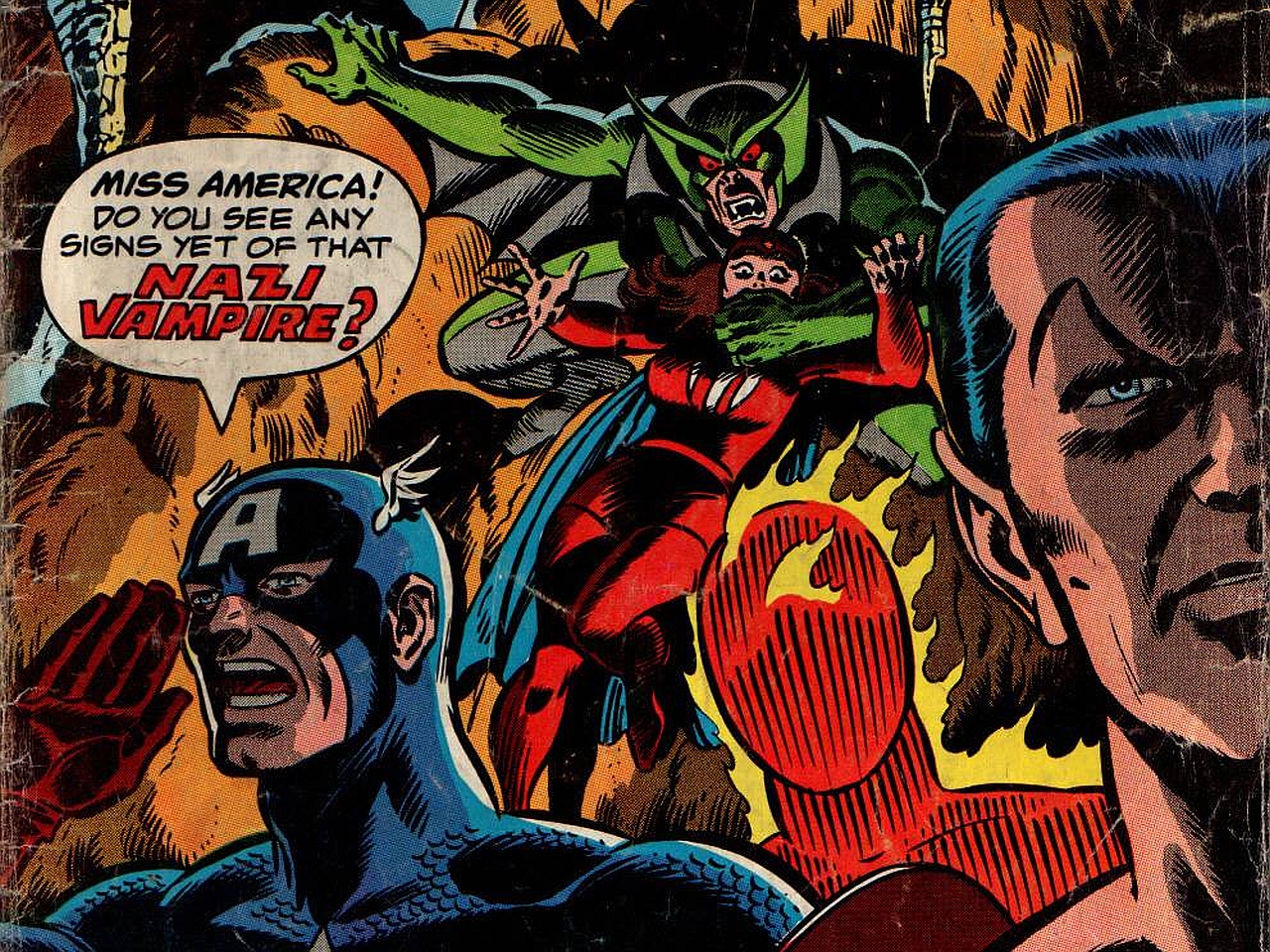 Captain America Miss America Marvel Comics 1280x960