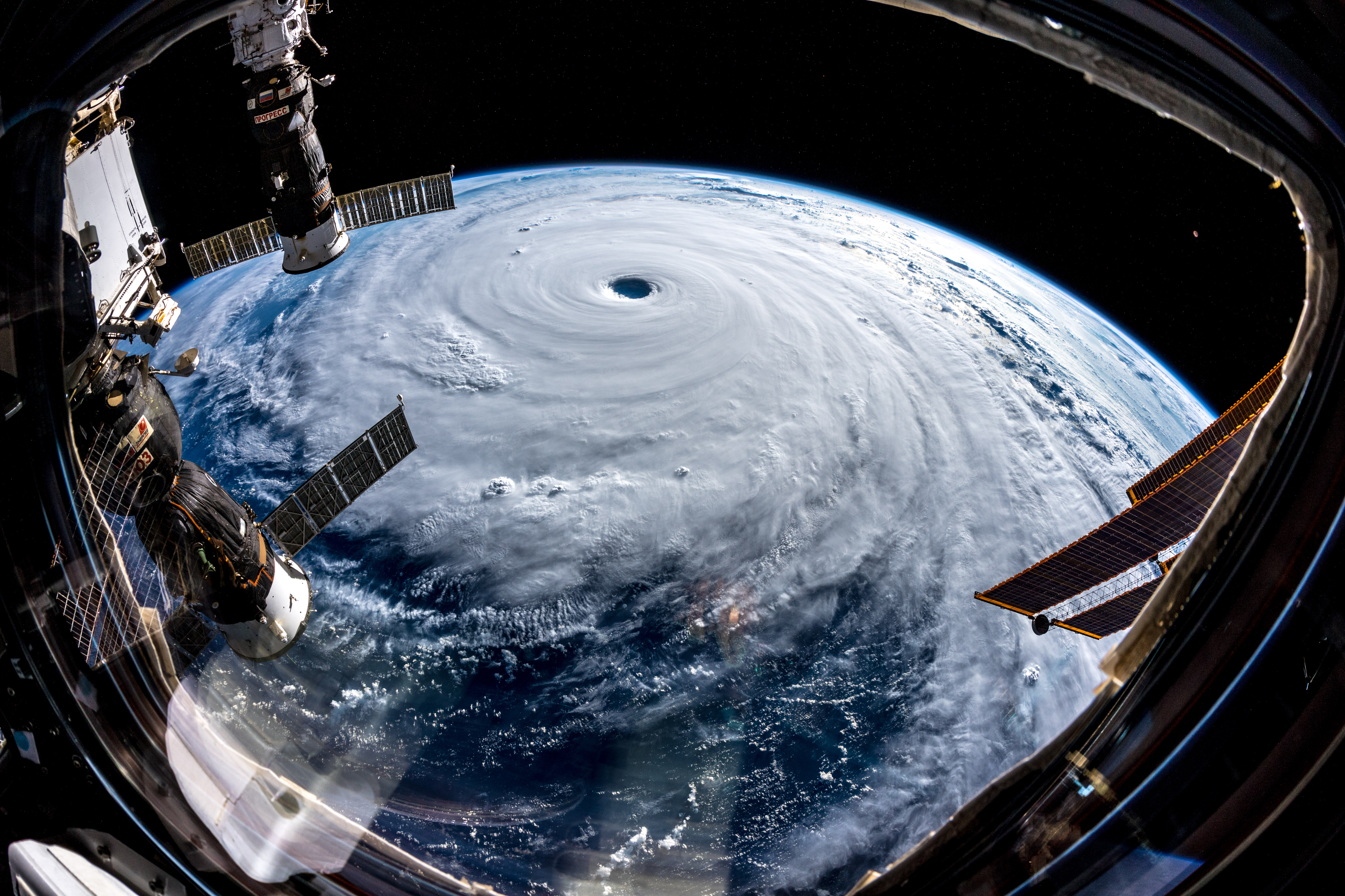 Atmosphere Cyclone Satellite Space Space Station Storm 5568x3712