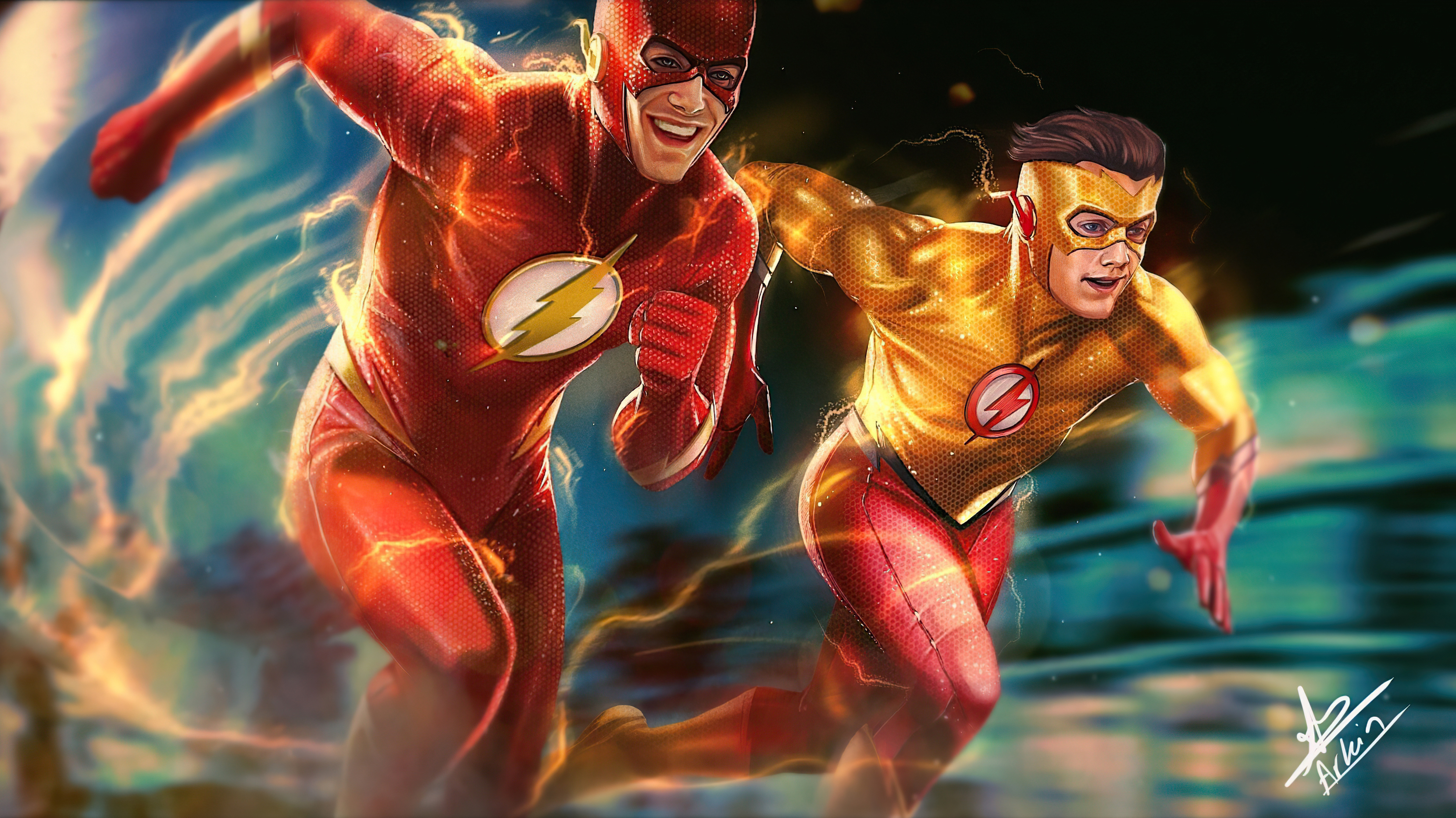 Dc Comics Flash Kid Flash Wally West 3320x1867
