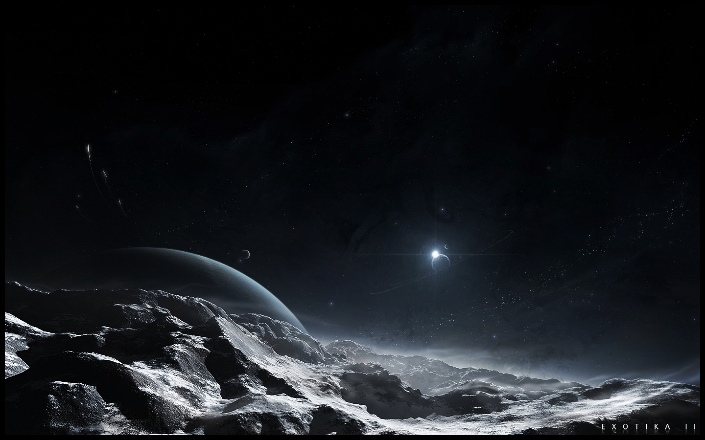Sci Fi Planet Rise 1440x900