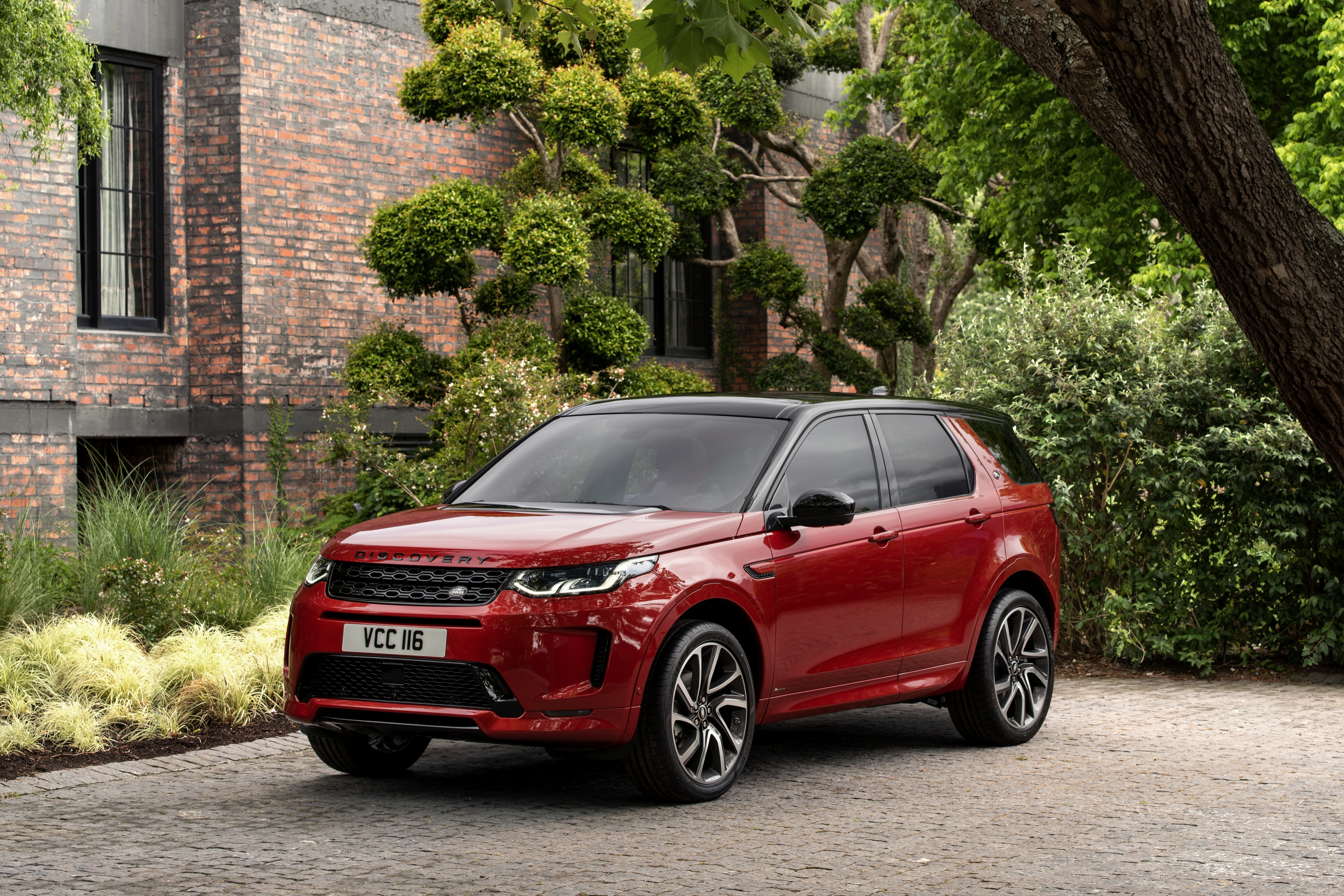 Car Land Rover Land Rover Discovery Sport Red Car Suv Vehicle 3840x2560