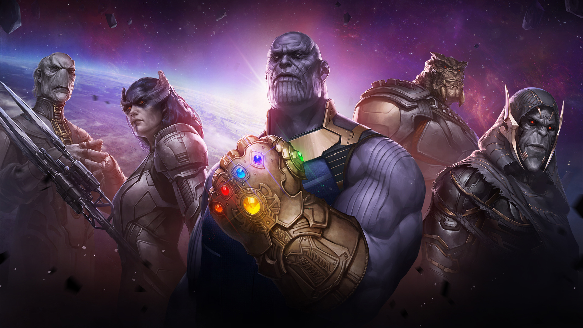 Avengers Infinity War Thanos Wallpaper Resolution 19x1080 Id Wallha Com