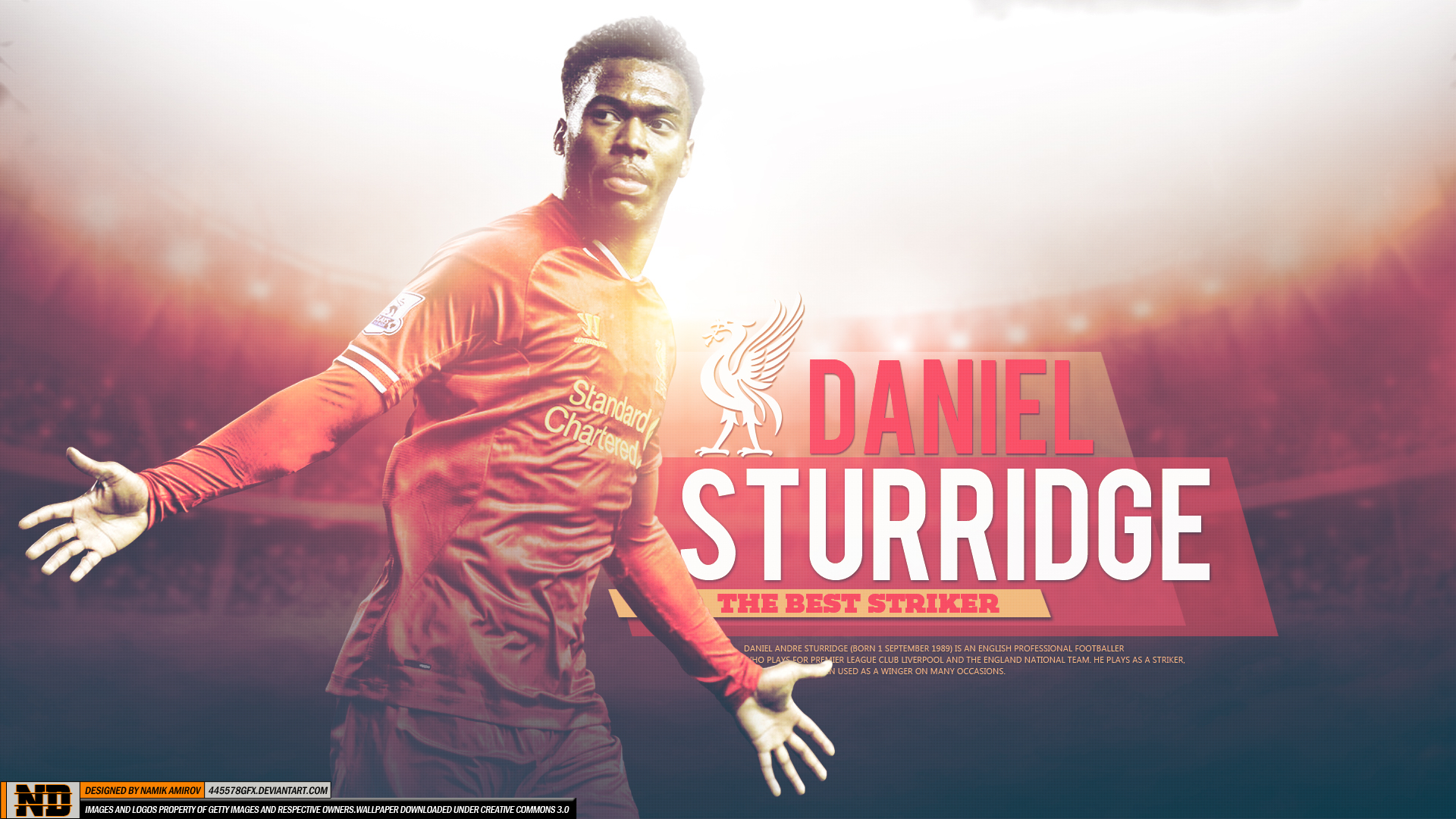 Daniel Sturridge Liverpool F C Soccer 1920x1080