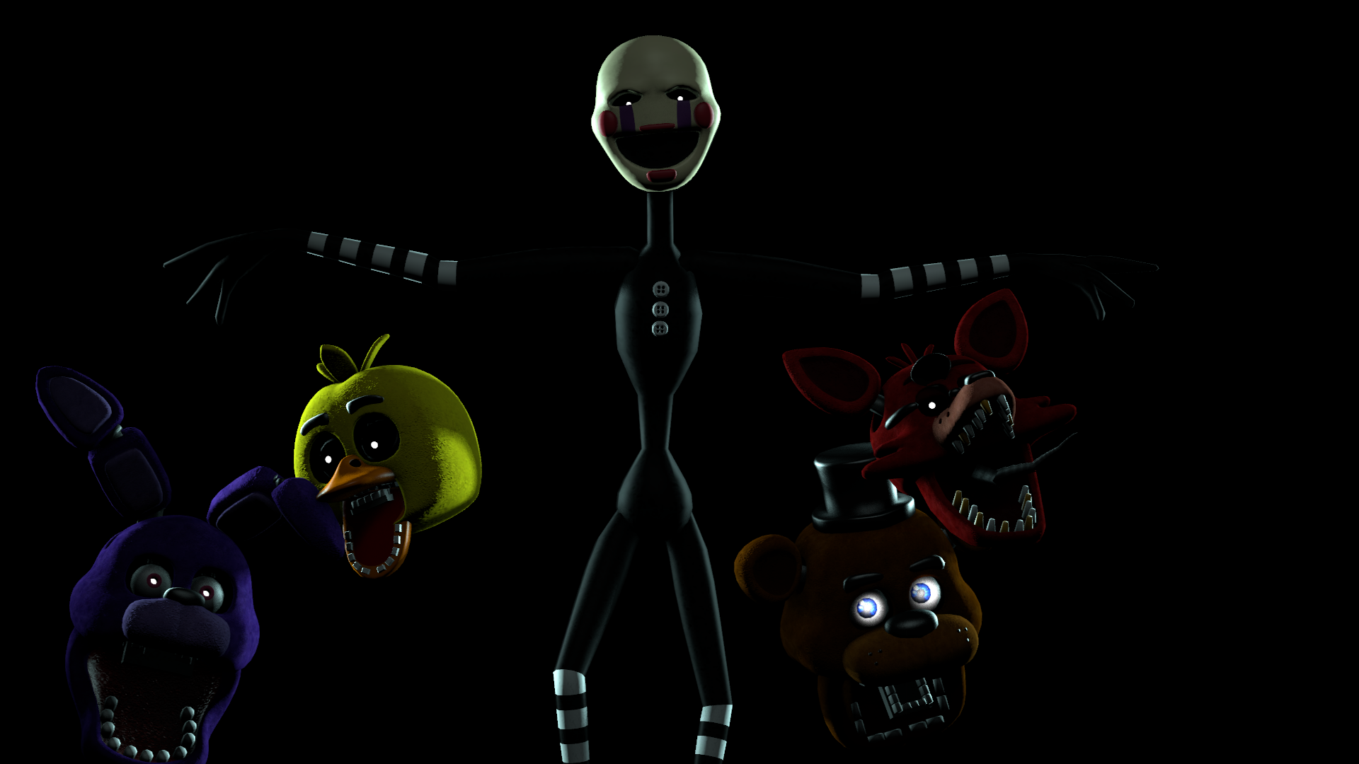 Bonnie Five Nights At Freddy 039 S Chica Five Nights At Freddy 039 S Foxy Five Nights At Freddy 039  1920x1080