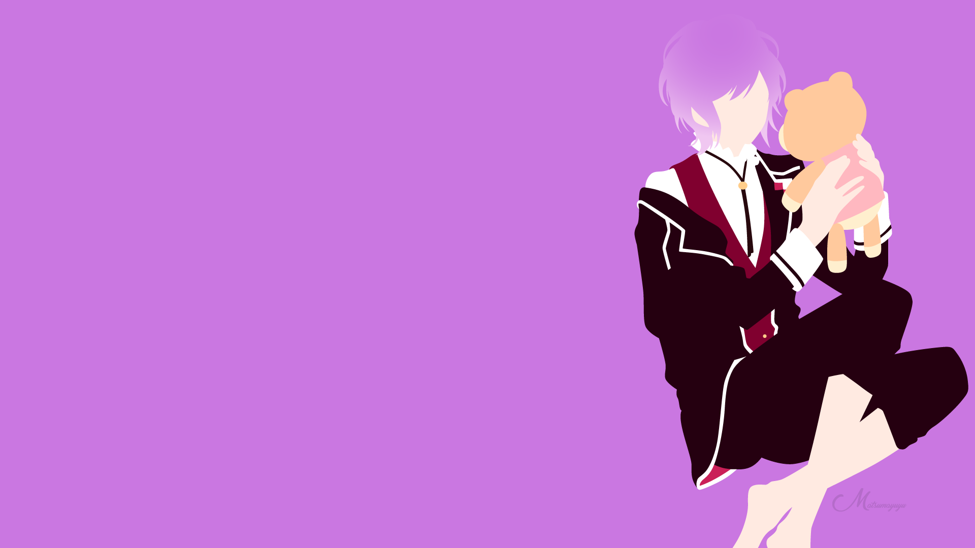 Anime Diabolik Lovers Kanato Sakamaki Minimalist Vector 1920x1080