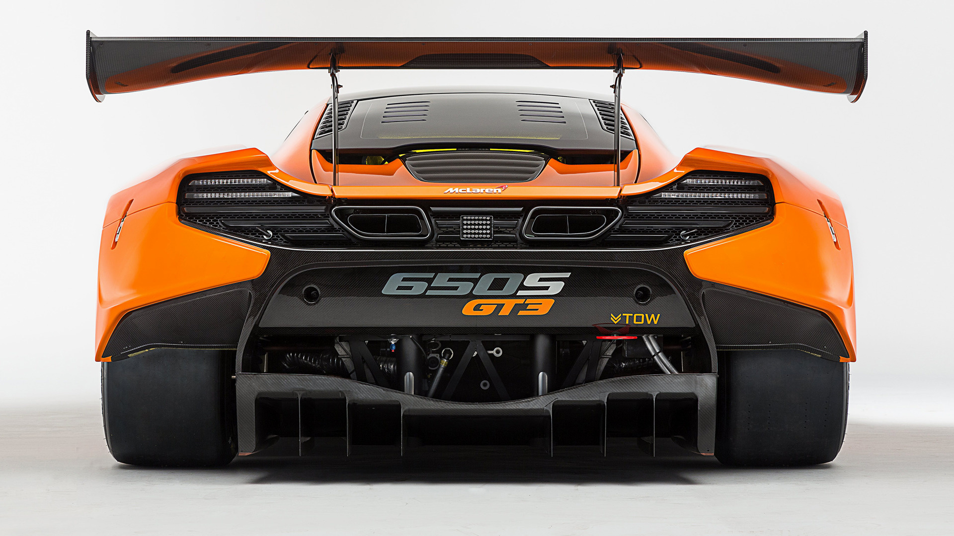 Mclaren 650s Gt3 Orange Car Race Car Racing Sport Car 1920x1080