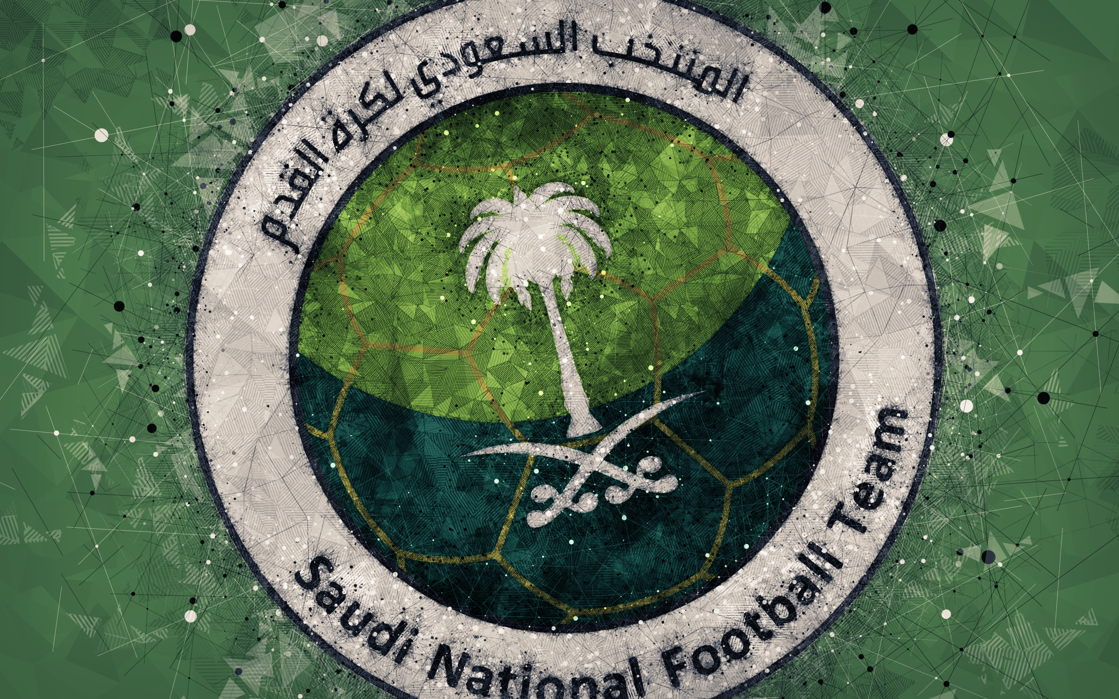 Emblem Logo Saudi Arabia Soccer 3840x2400