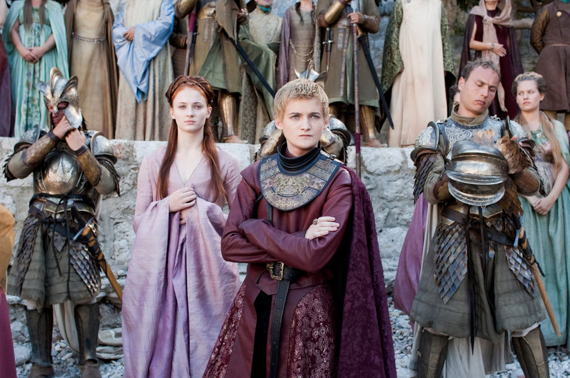 Game Of Thrones Jack Gleeson Joffrey Baratheon Sansa Stark Sophie Turner 1920x1276