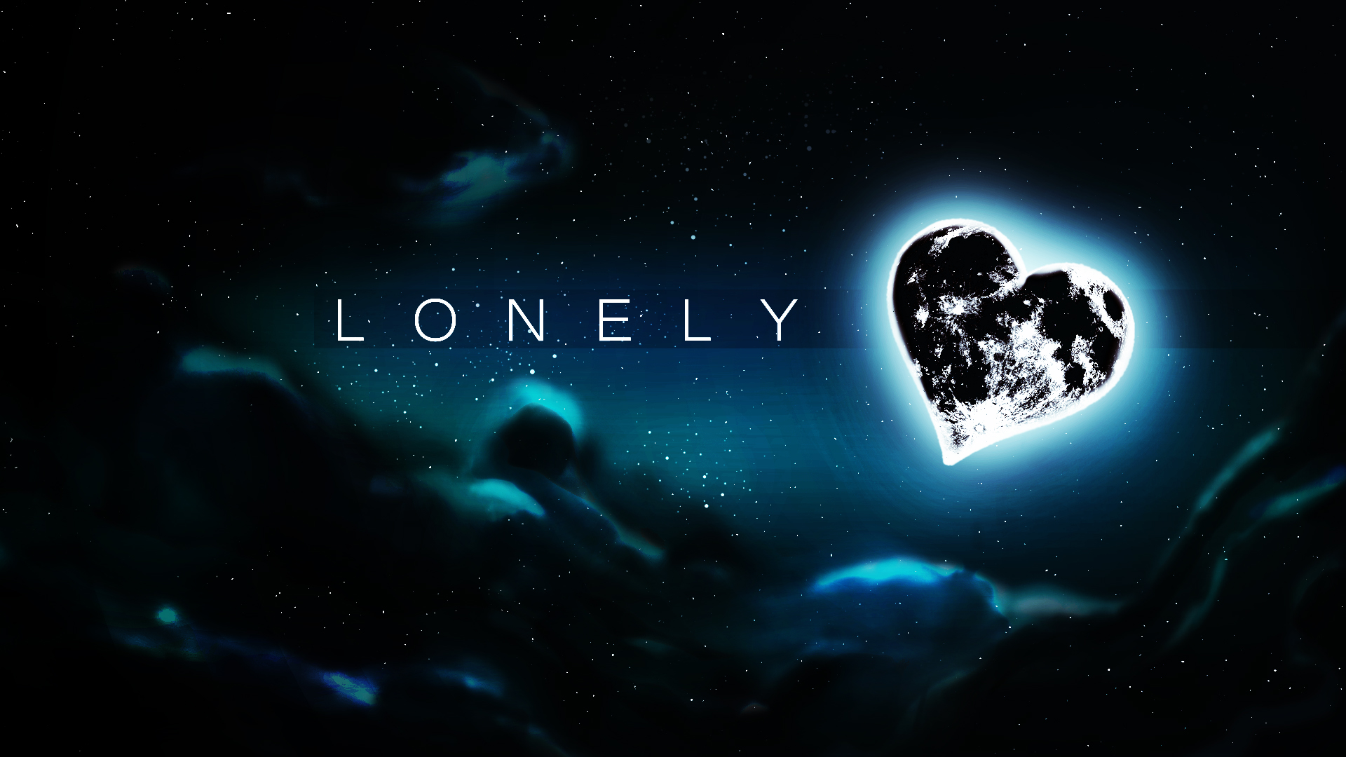 Lonely Moon Space Valentine 039 S Day 1920x1080