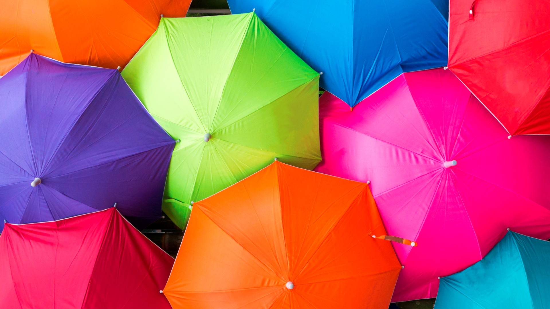 Colorful Colors Umbrella 1920x1080