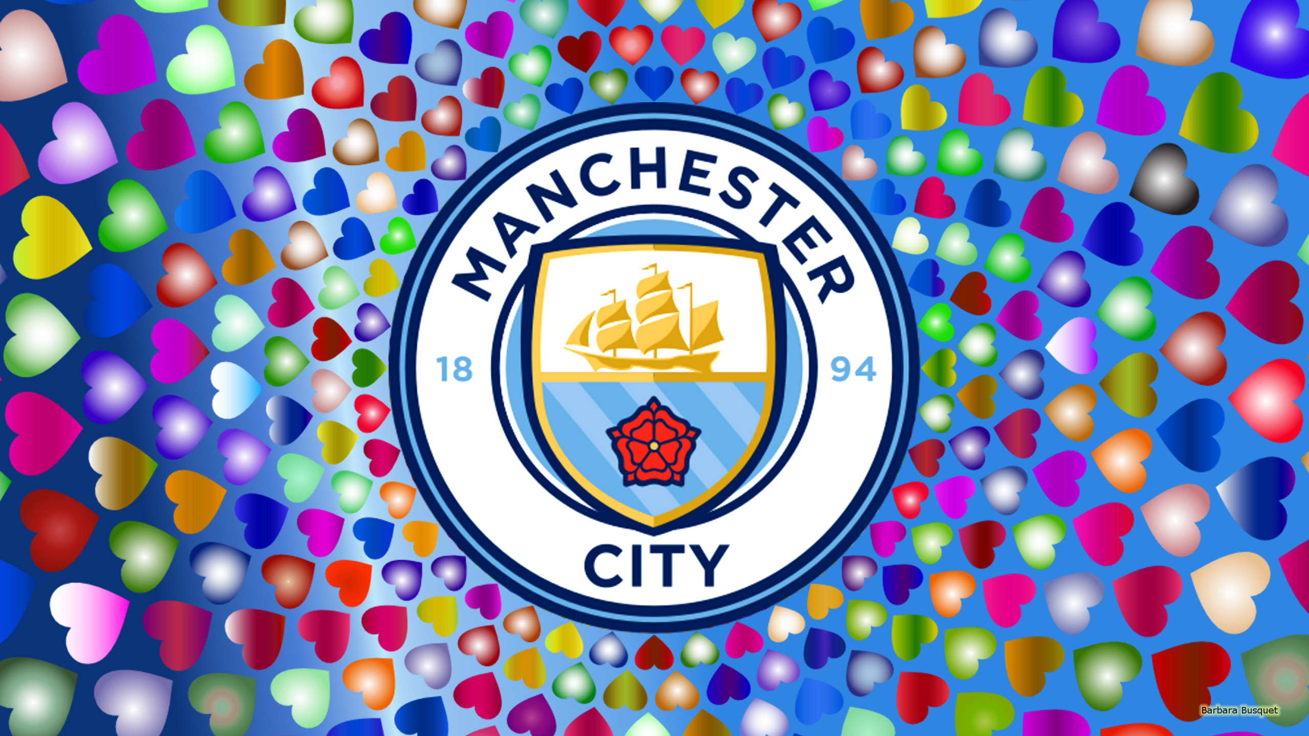 Emblem Logo Manchester City F C Soccer 2560x1440