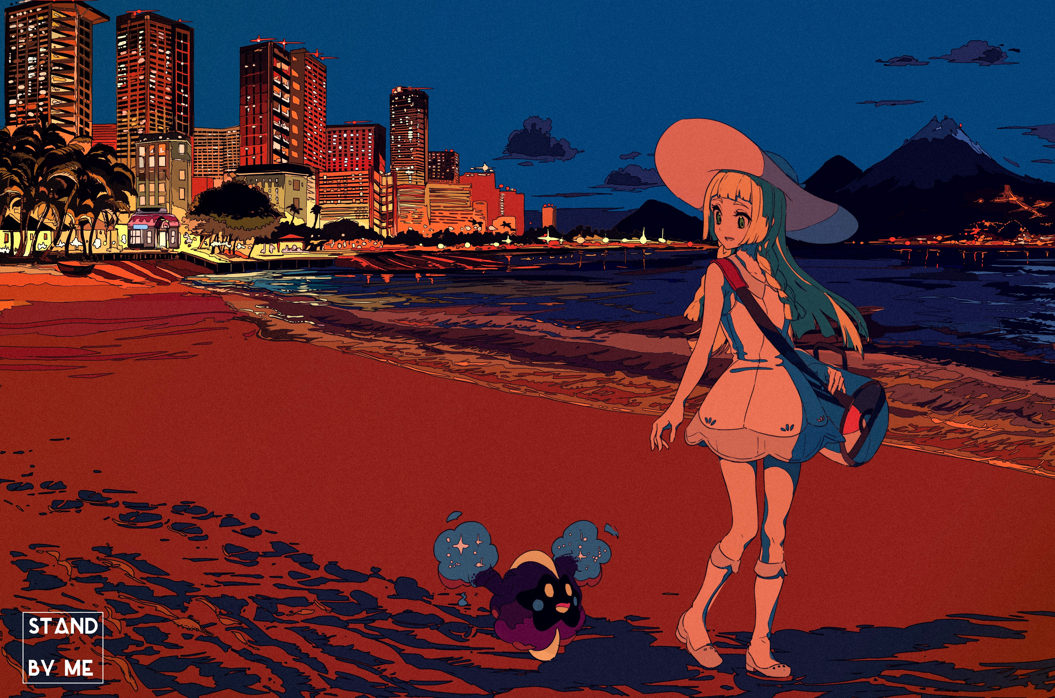 Beach Cosmog Pokemon Lillie Pokemon 3541x2343