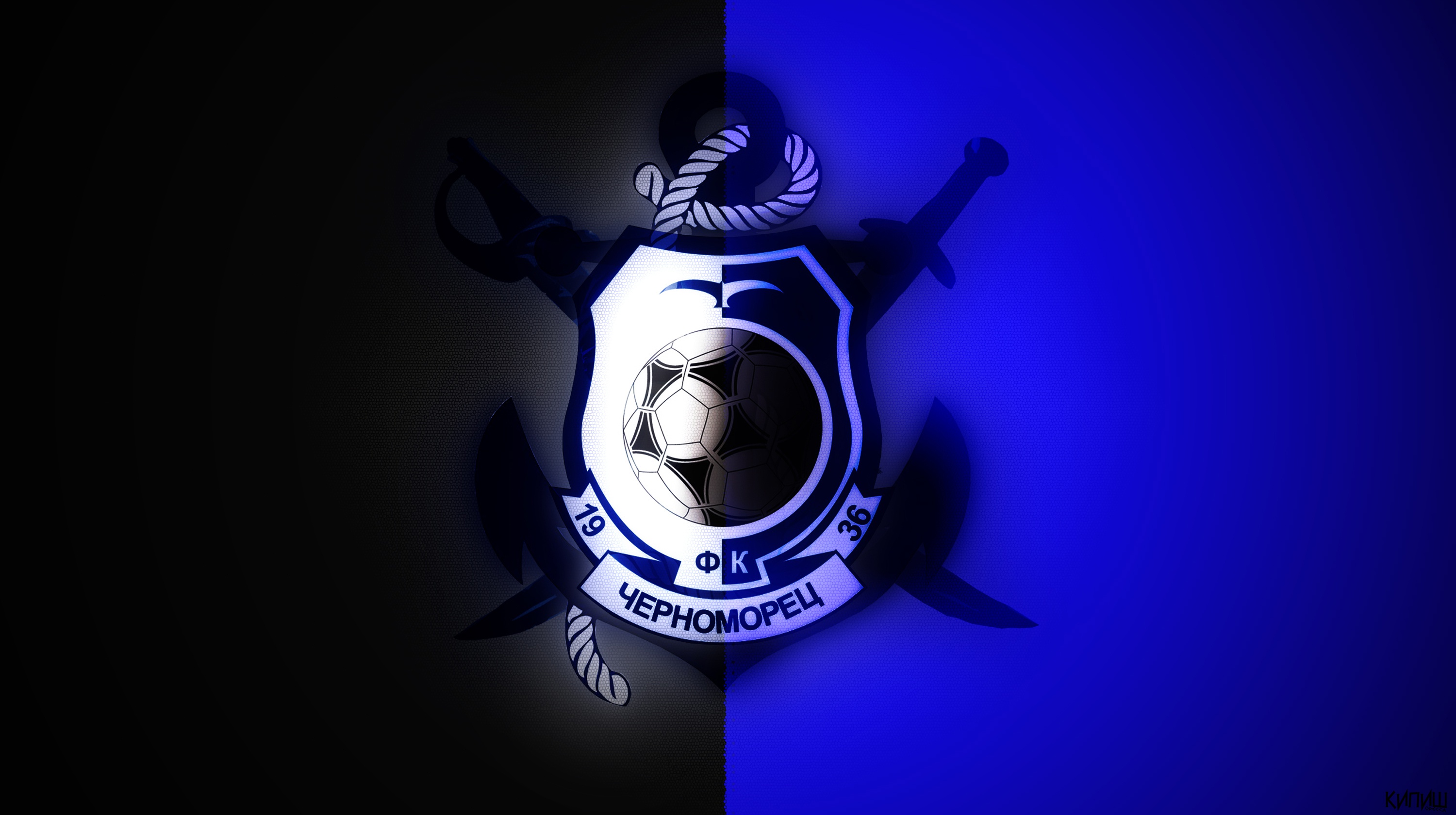 Emblem Fc Chornomorets Odesa Logo Soccer 3000x1680