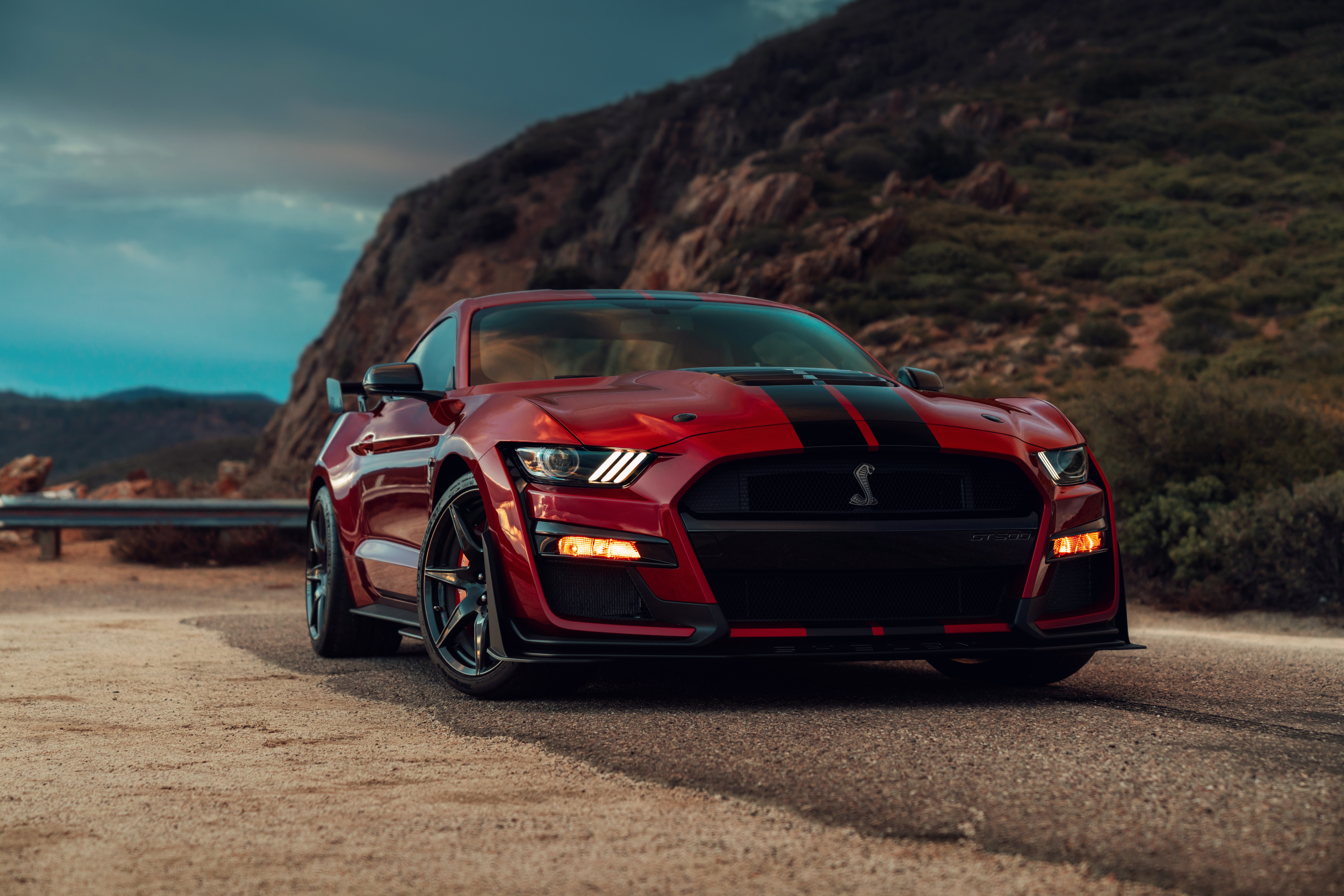 Car Ford Ford Mustang Ford Mustang Shelby Ford Mustang Shelby Gt500 Muscle Car Red Car Vehicle 7952x5304