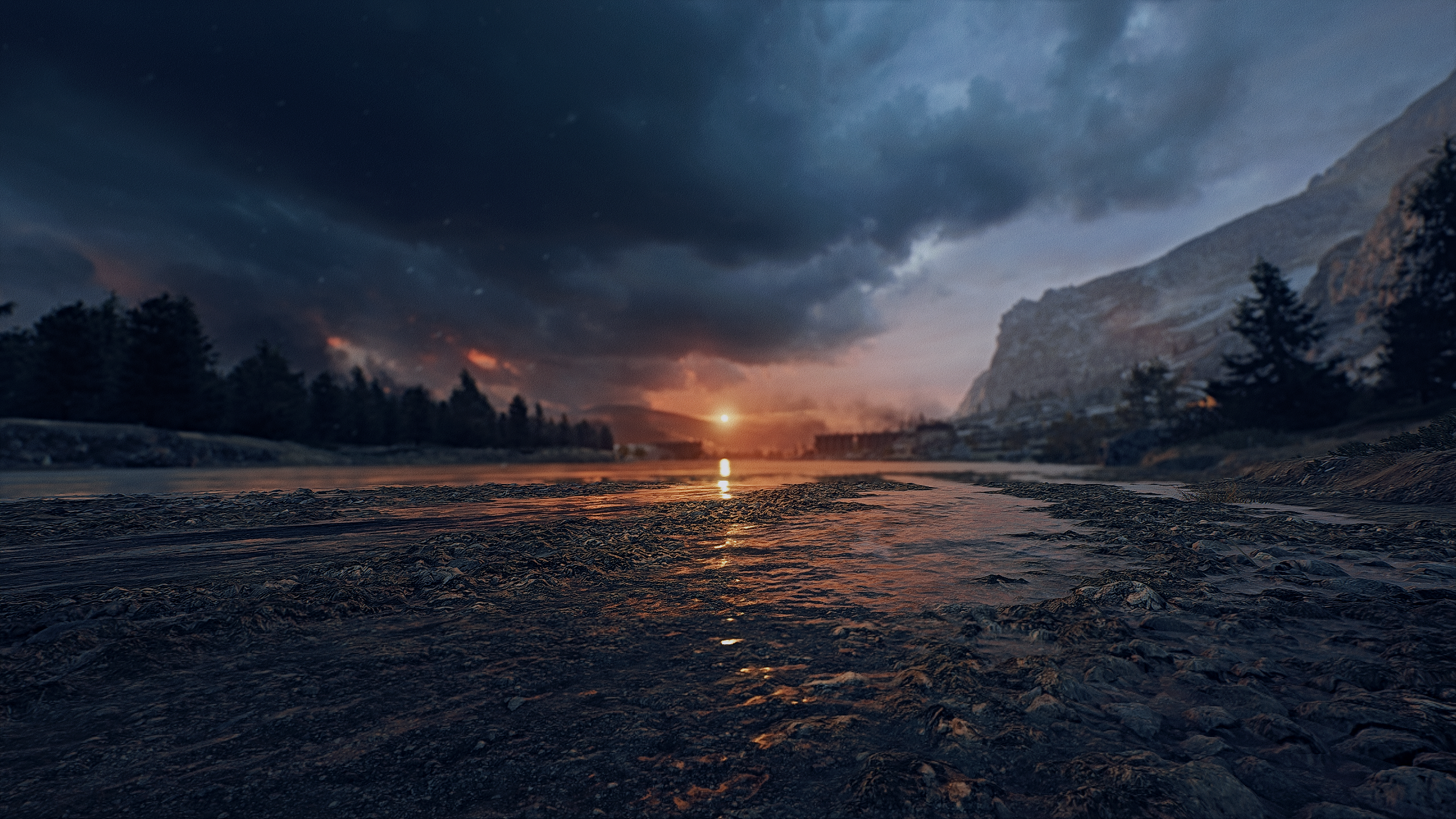 Battlefield 1 Sunset Water 2560x1440
