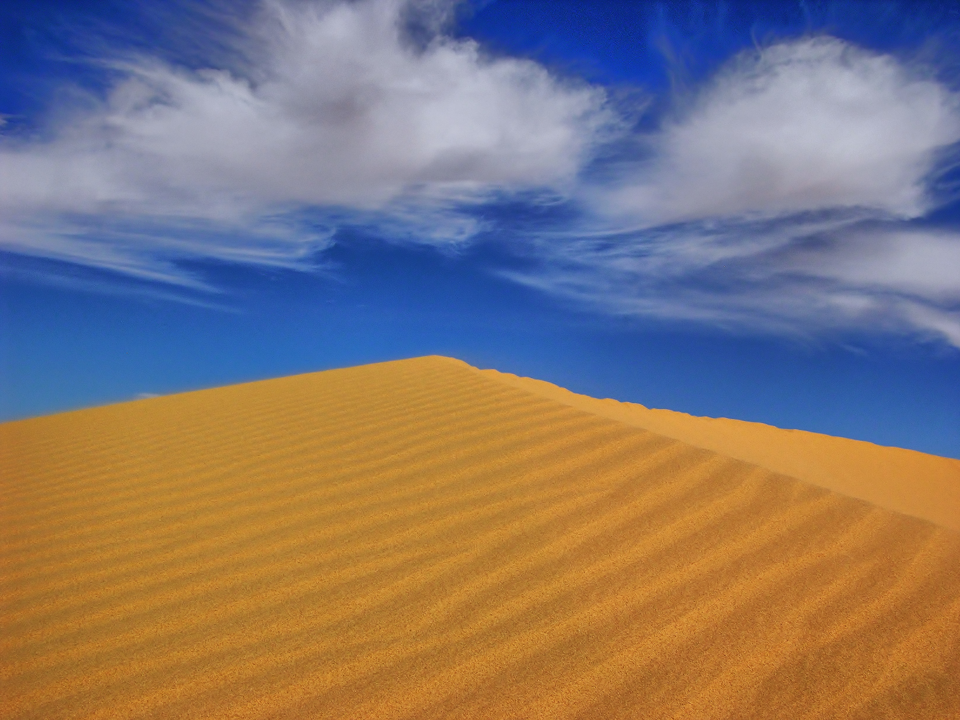 Africa Blue Cloud Desert Dune Landscape Sahara Sand Sky 3264x2448