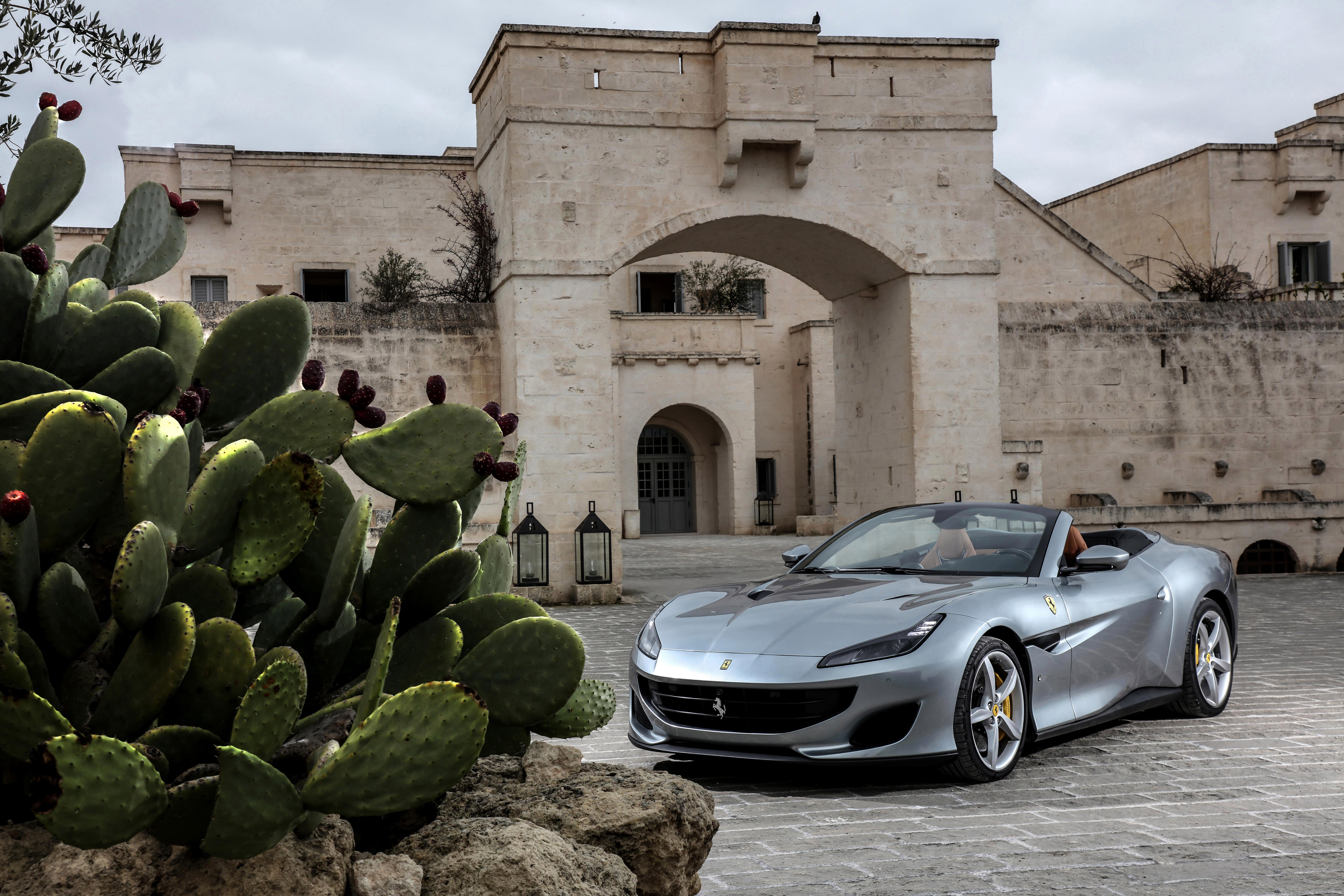 Car Ferrari Ferrari Portofino Silver Car Sport Car Vehicle 4096x2731